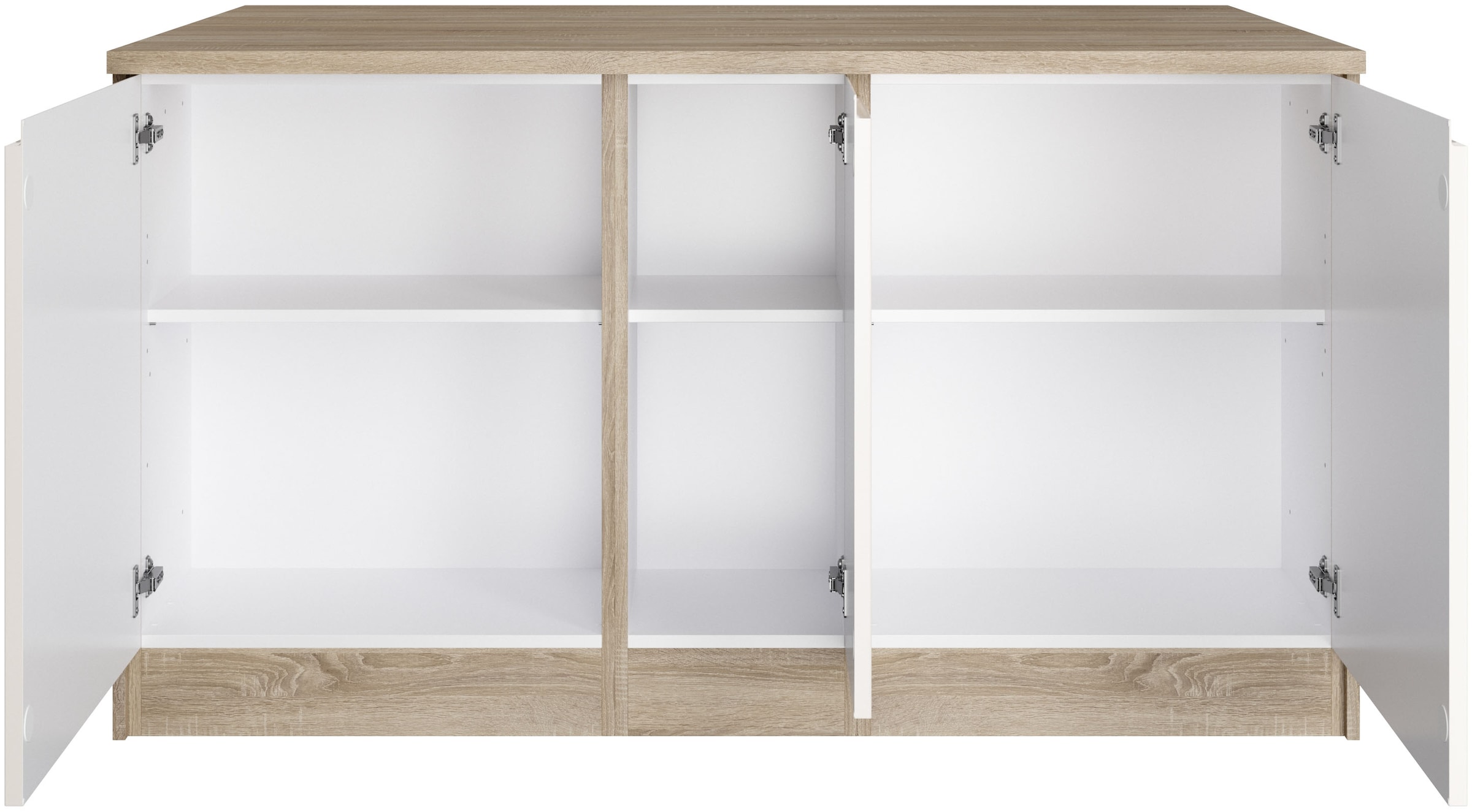 KOCHSTATION Kücheninsel »KS-Virginia« Breite 153 cm, MDF-Fronten, Flaschenregal