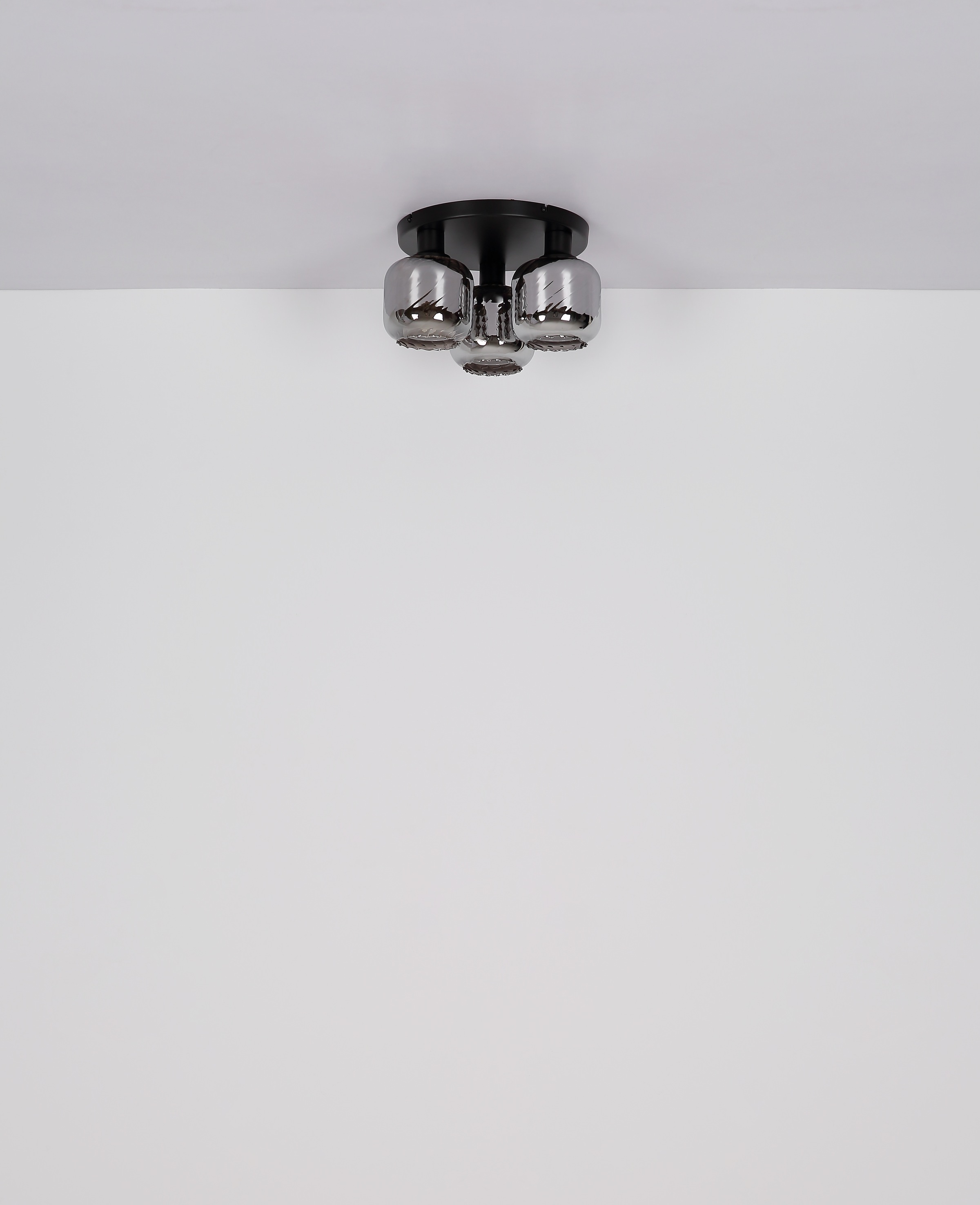 GLOBO LIGHTING Deckenleuchte »XIA« E27 1 Stk. Deckenlampe/Metall/Glas rauchfarben/Wohnzimmer/Flur