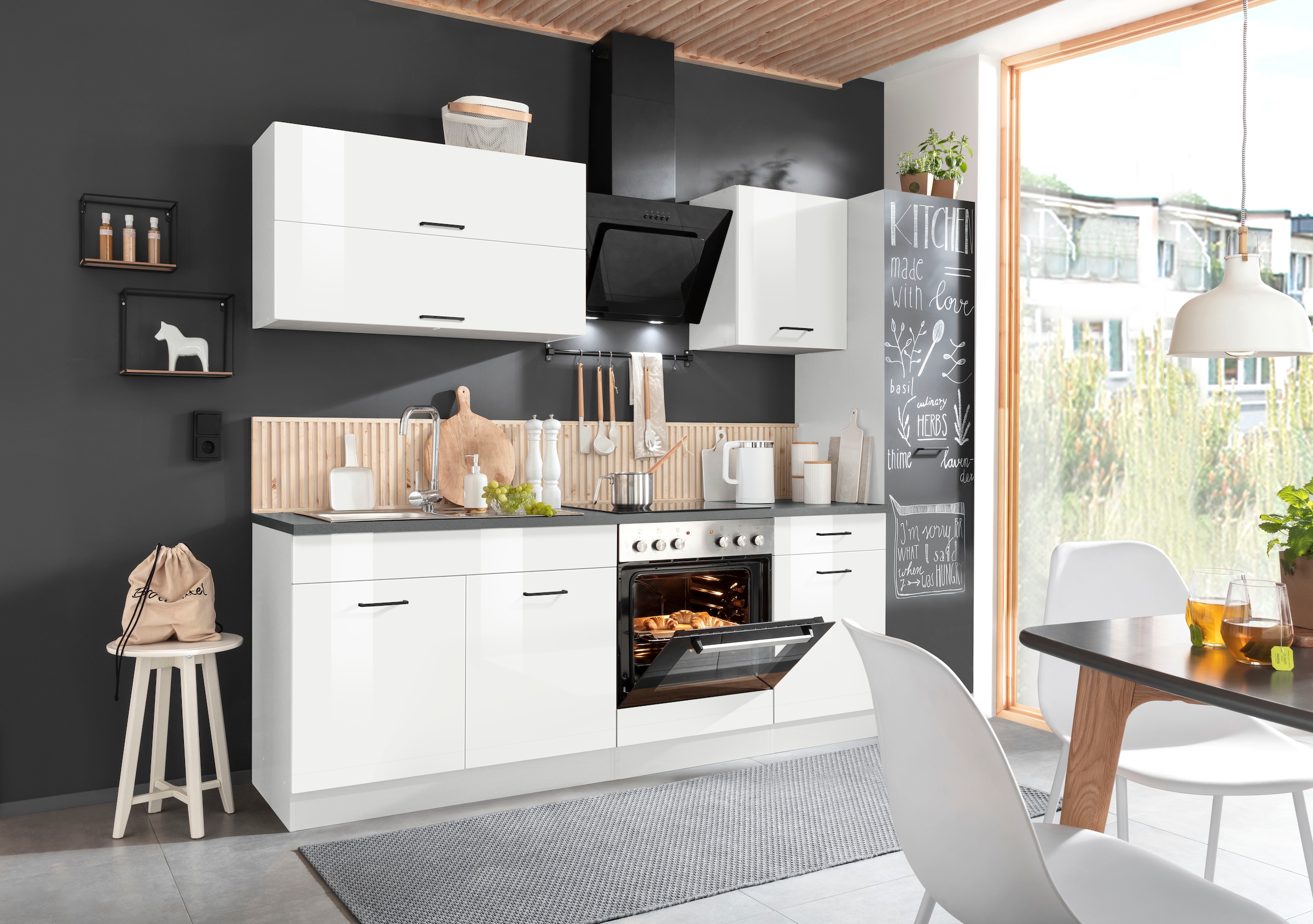KOCHSTATION "KS-Trier" mit E-Geräten, Breite 260 cm