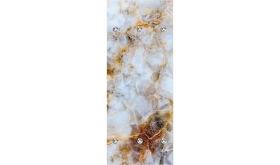 queence Garderobenleiste »Muster marmoriert«, mit 6 Haken, 50 x 120 cm kaufen