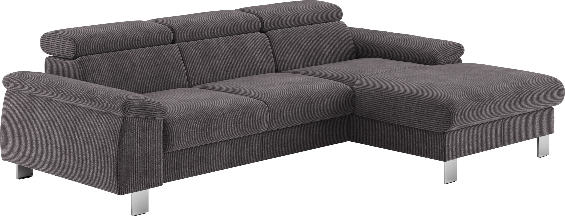 COTTA Ecksofa "Komaris L-Form, B: 244 cm" mit Kopfteilverstellung, optional günstig online kaufen