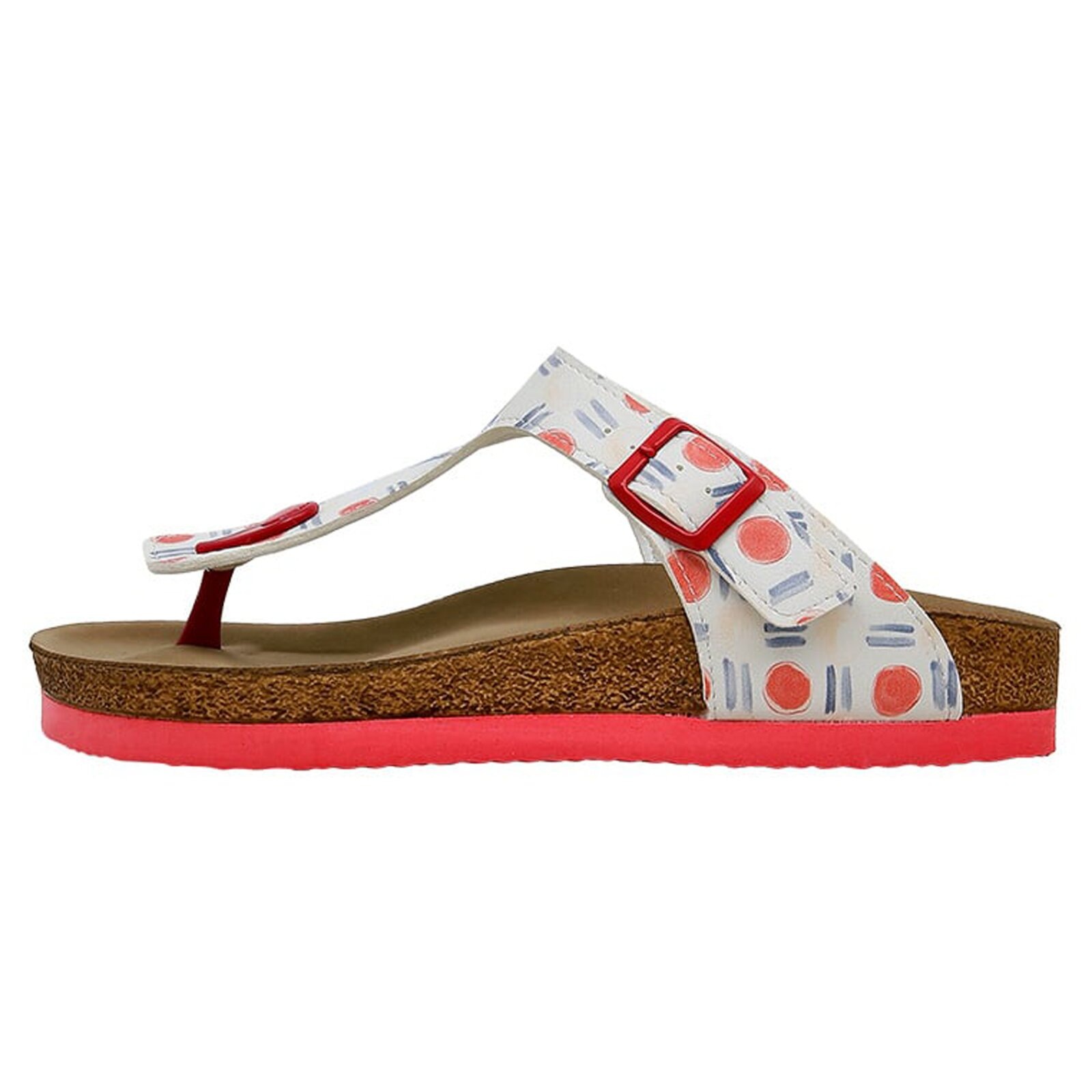 DOGO Zehentrenner "Lila Zehentrenner Red Fish Blue Fish Damen Sandalen", Ha günstig online kaufen