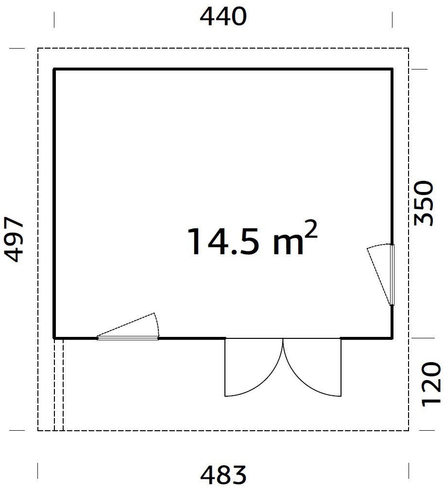 Palmako Gartenhaus »Grace« verschiedene Farben