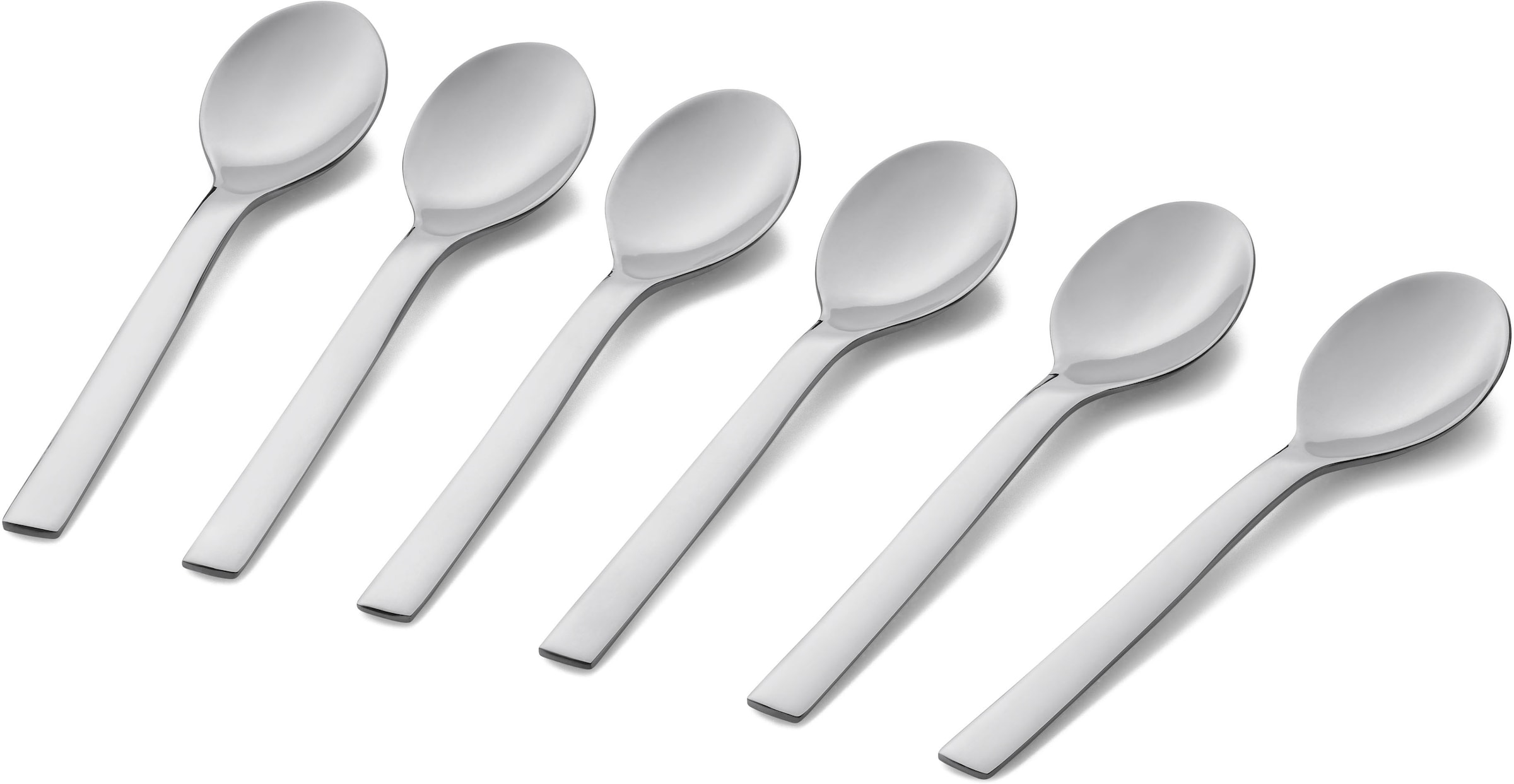 WMF Espressolöffel »Nuova«, (Set, 6 tlg.), 6-tlg., 11 cm, Cromargan Edelstahl rostfrei 18/10, Geschenkverpackung