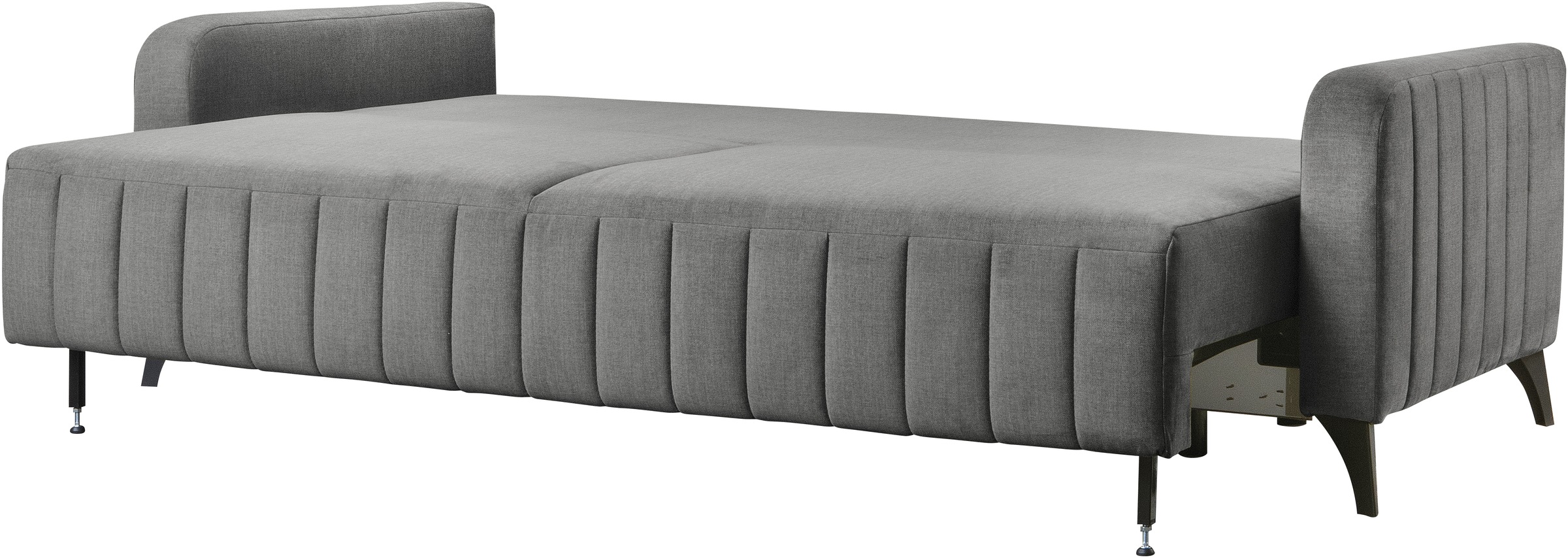 exxpo - sofa fashion 3-Sitzer »Grande, hochwertiges Schlafsofa aus Microvelours«, mit Bettfunktion und Bettkasten, komfortabler Federkern
