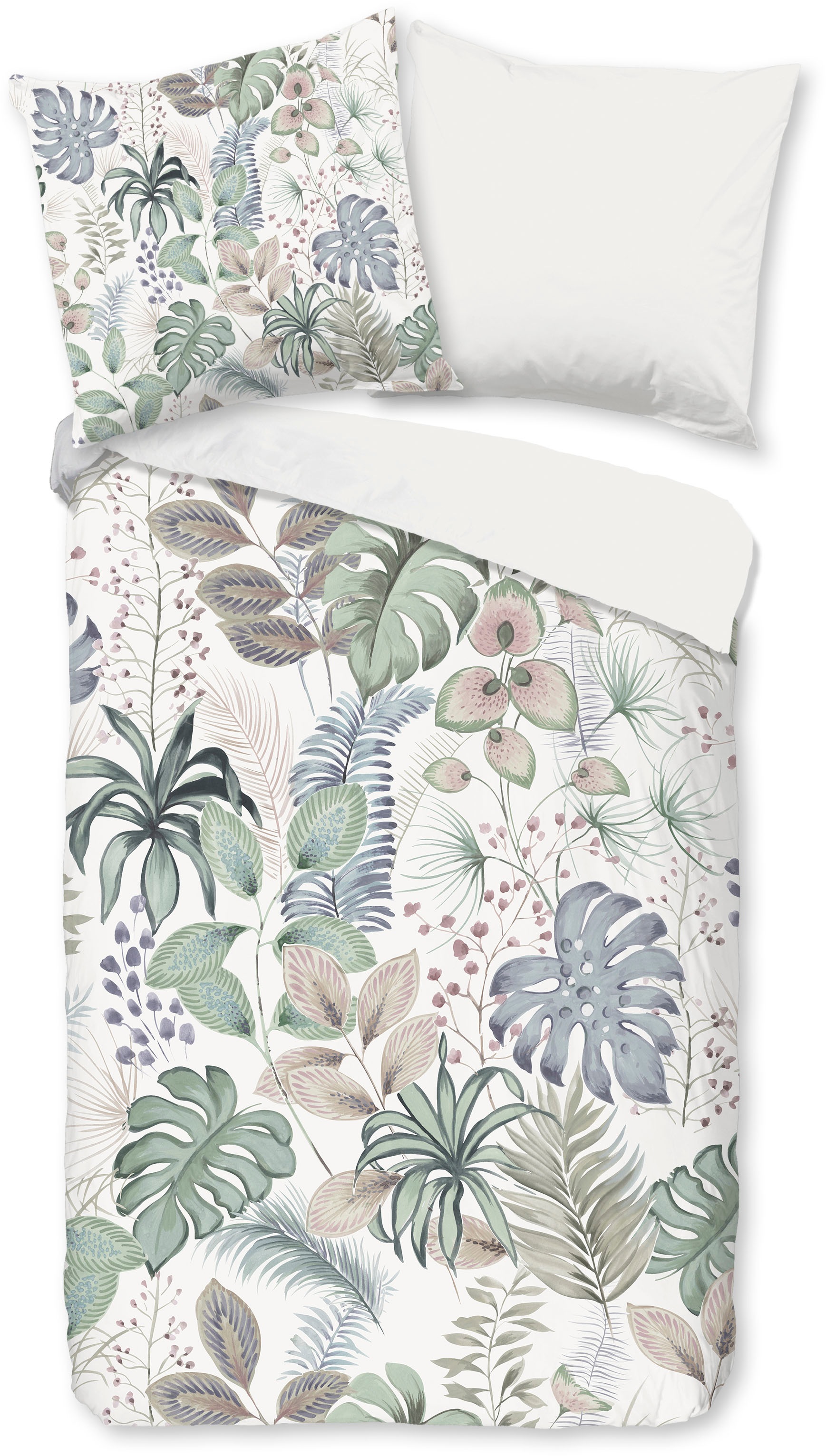 good morning Wendebettwäsche "Abel leaves" 2 Stk. Baumwolle, 135x200, 2 Tei günstig online kaufen