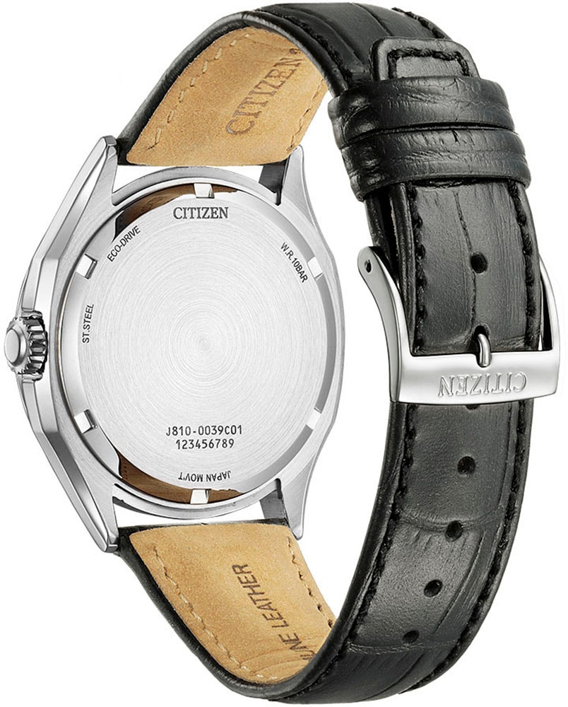 Citizen Solaruhr, Armbanduhr, Herrenuhr, Datum, Lederarmband