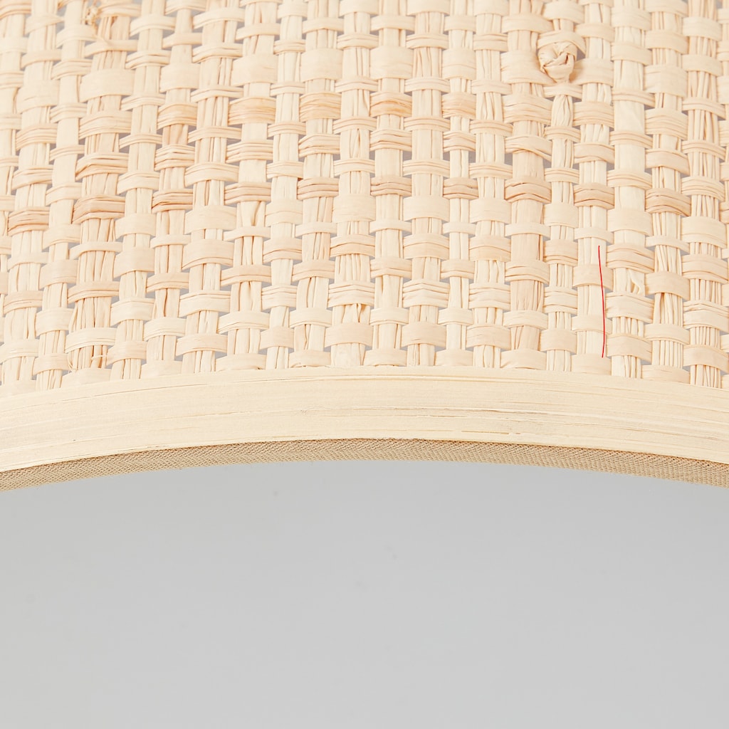 Brilliant LED Deckenleuchte »Zoe«, CCT über Wandschalter, 3100 lm, Ø 28 cm, Raffia, natur/weiß