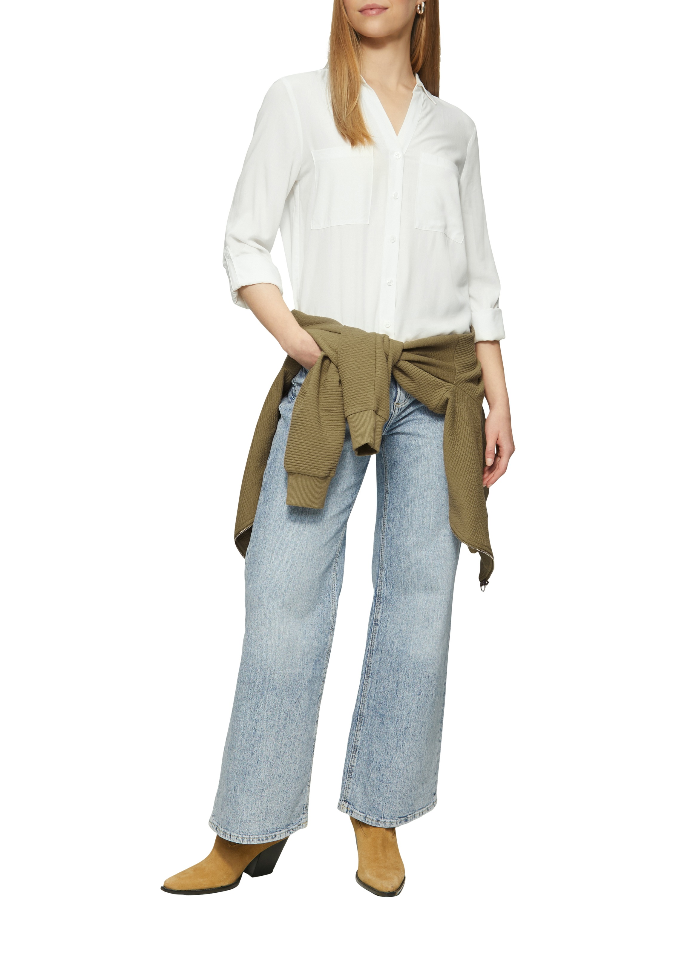 QS mit Turn-Up Ärmeln günstig online kaufen