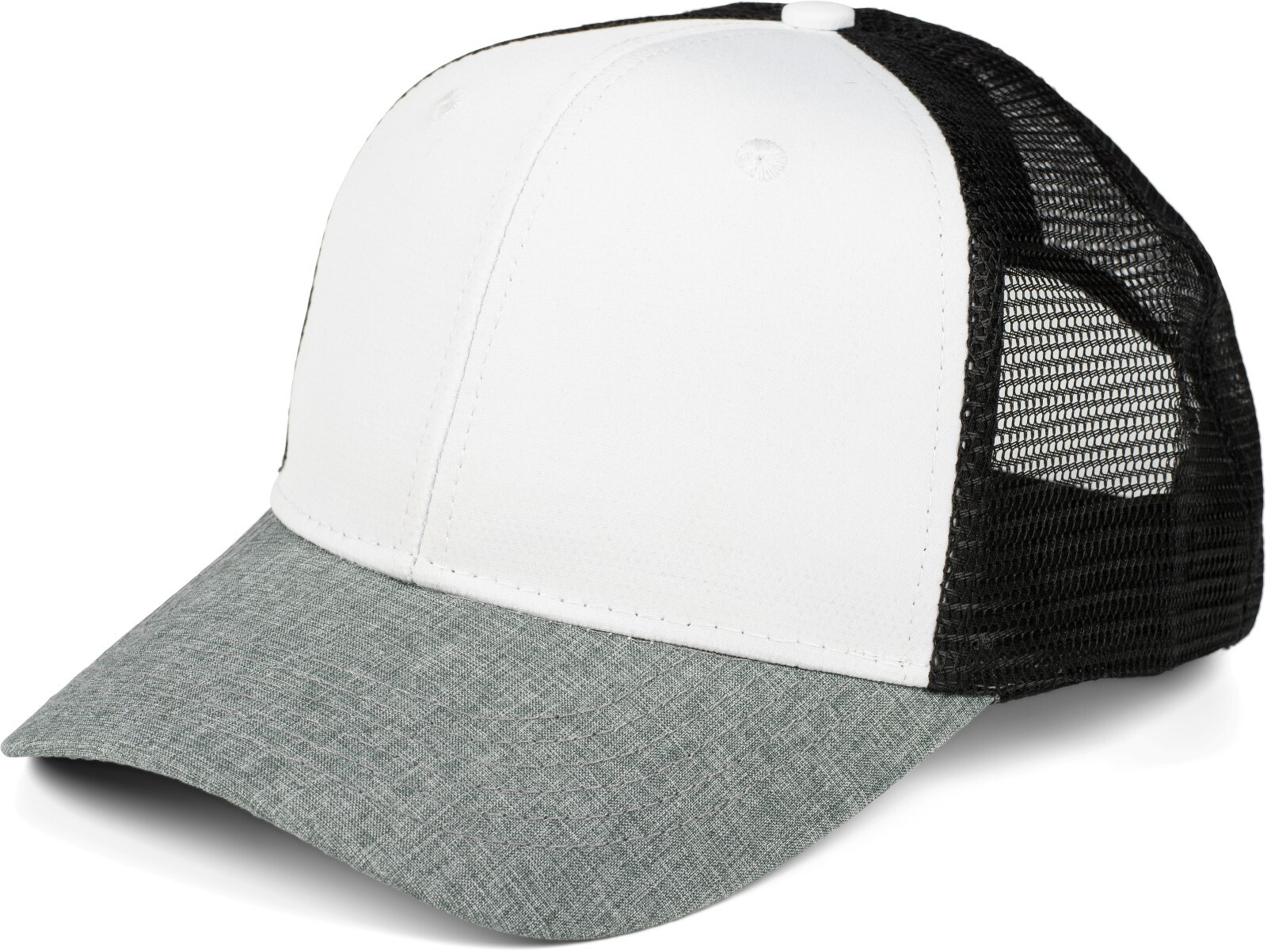 styleBREAKER "Snapback Cap Meliert mit Mesh Einsatz" 1 Stk. günstig online kaufen
