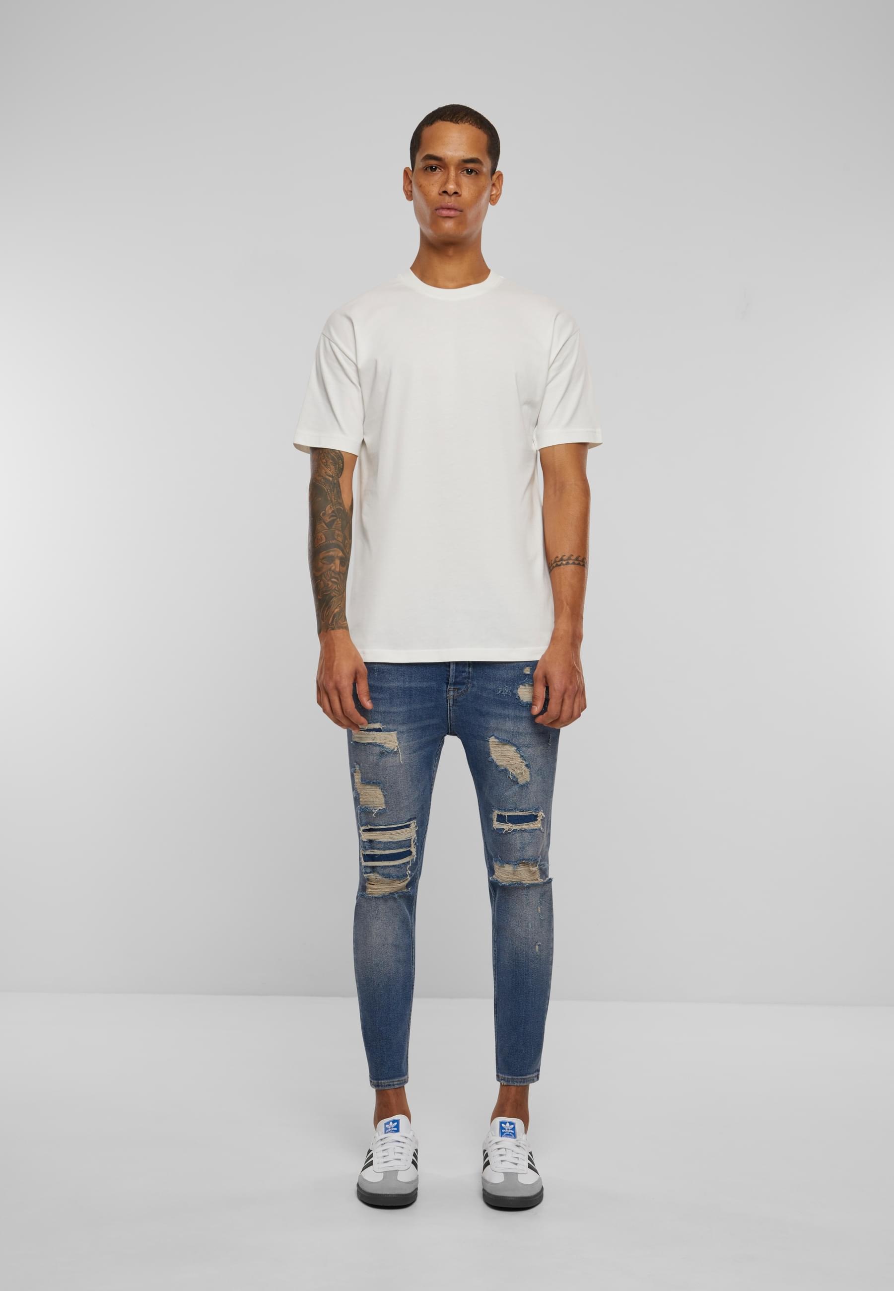 2Y Studios Bequeme Jeans »2Y Studios Herren 2Y Destroyed Skinny Cropped Denim«