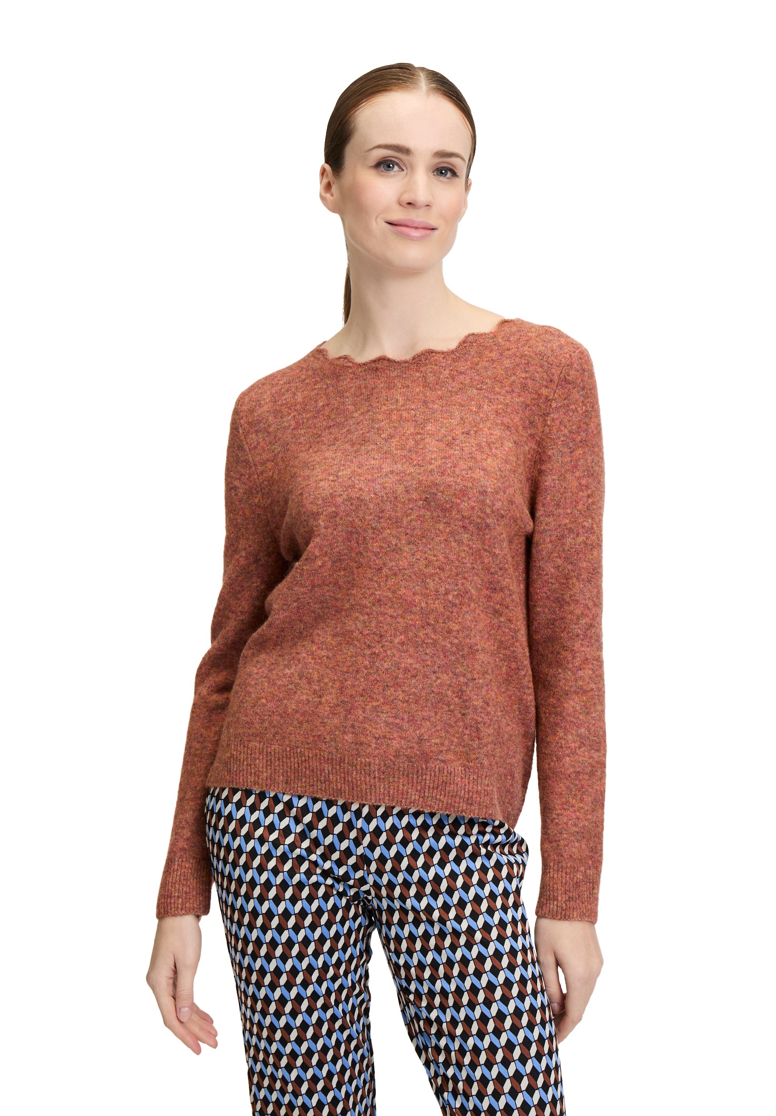 Cartoon Strickpullover "Cartoon Damen Strickpullover mit Rundhalsausschnitt günstig online kaufen