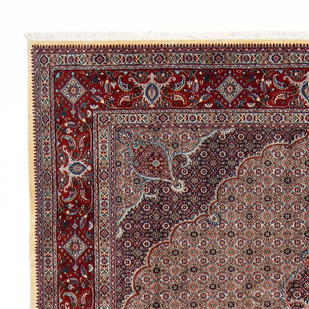 Wohnen Teppiche morgenland Wollteppich »Moud Medaillon Beige 298 x 200 cm«, rechteckig, 1 mm Höhe, Unikat mit Zertifikat beige