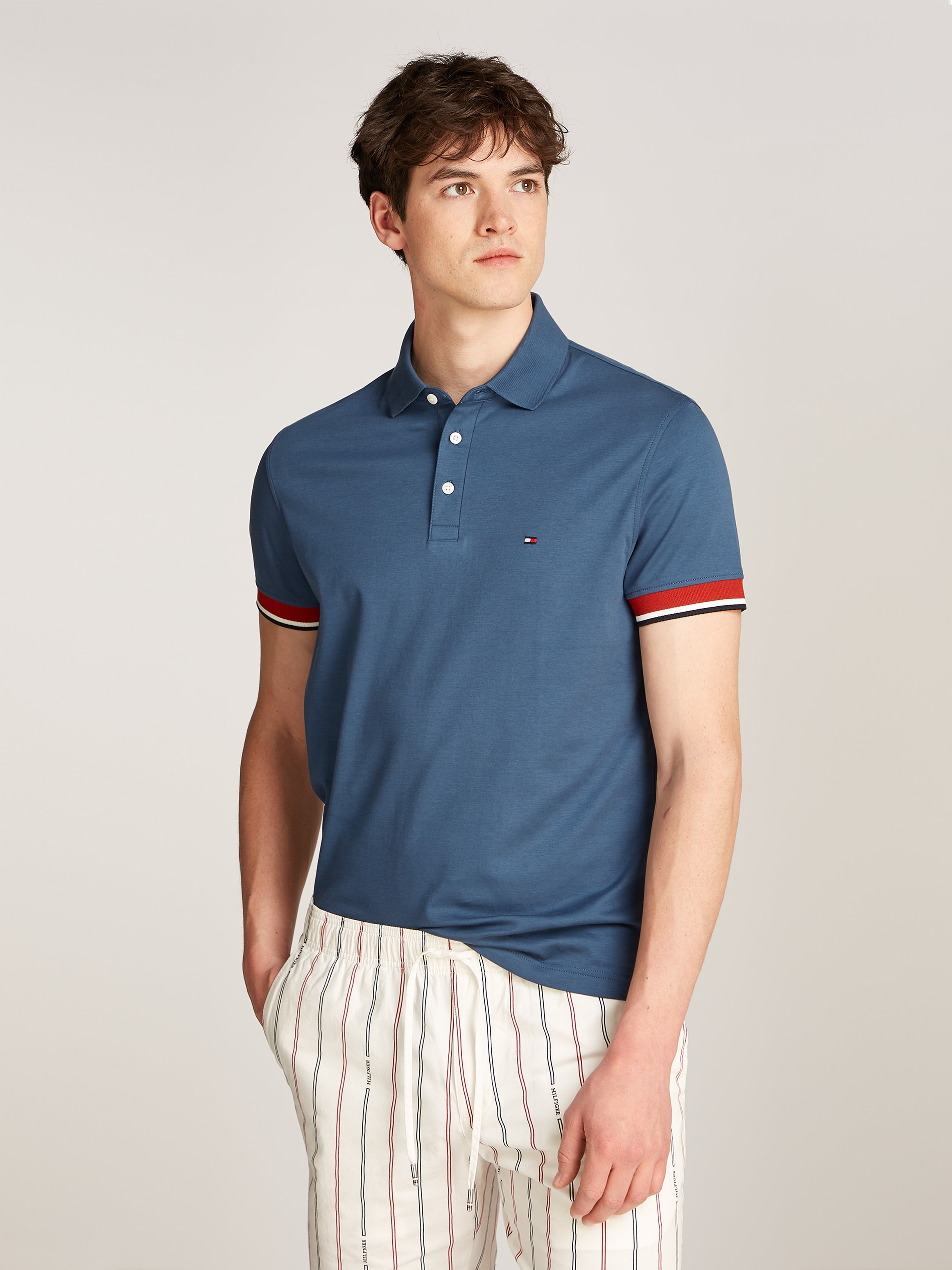 Tommy Hilfiger Poloshirt "INTERLOCK SLEEVE DETAIL REG POLO" günstig online kaufen