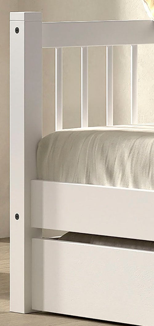 Home affaire Einzelbett, (Made in Europe), mit LF 90x200 cm, wahlweise mit o. ohne Bettschublade, Buche weiß