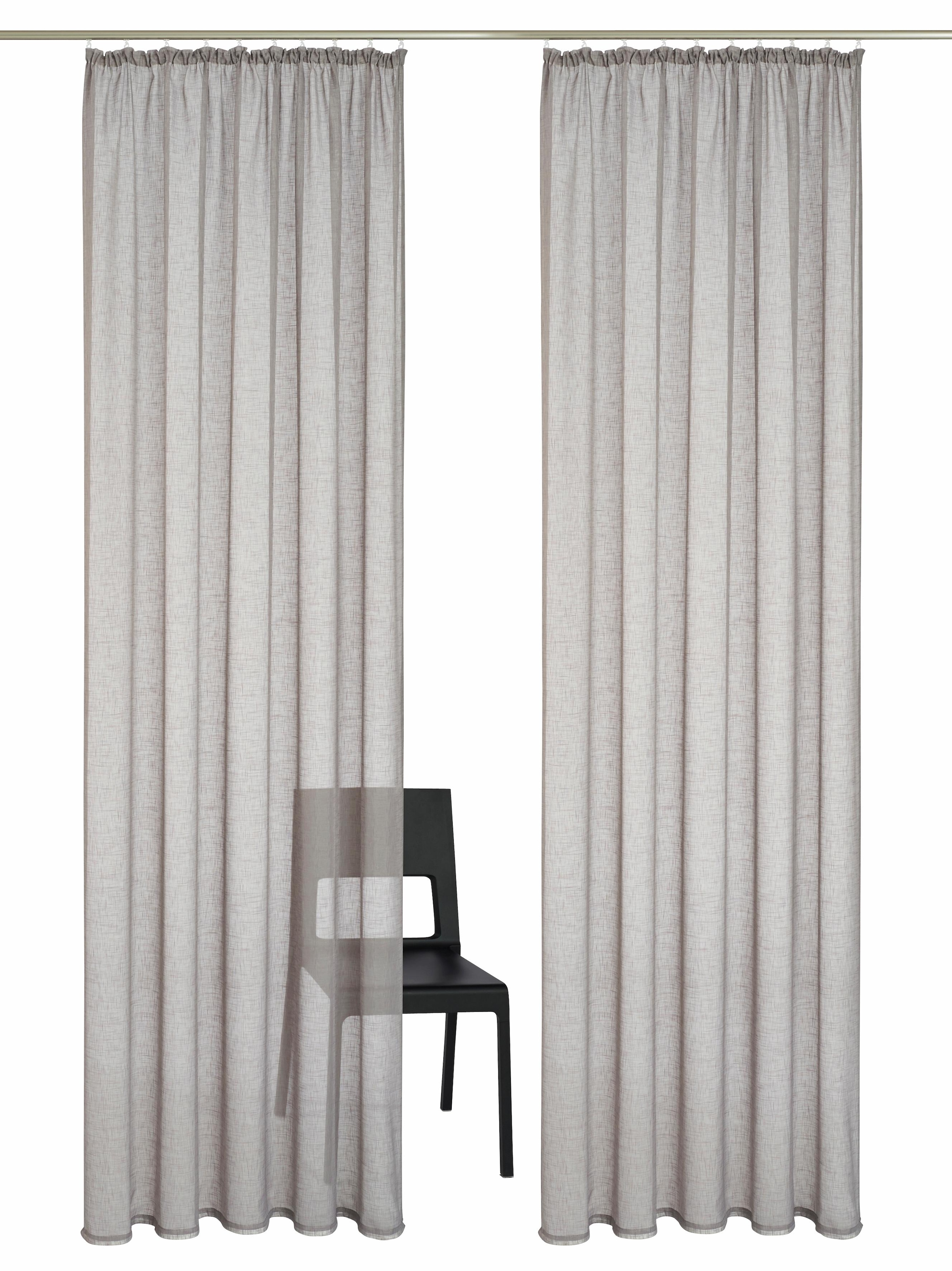 Set, Vorhang, 2-er | my transparent BAUR Gardine home (2 »REGINA«, St.), Fertiggardine,