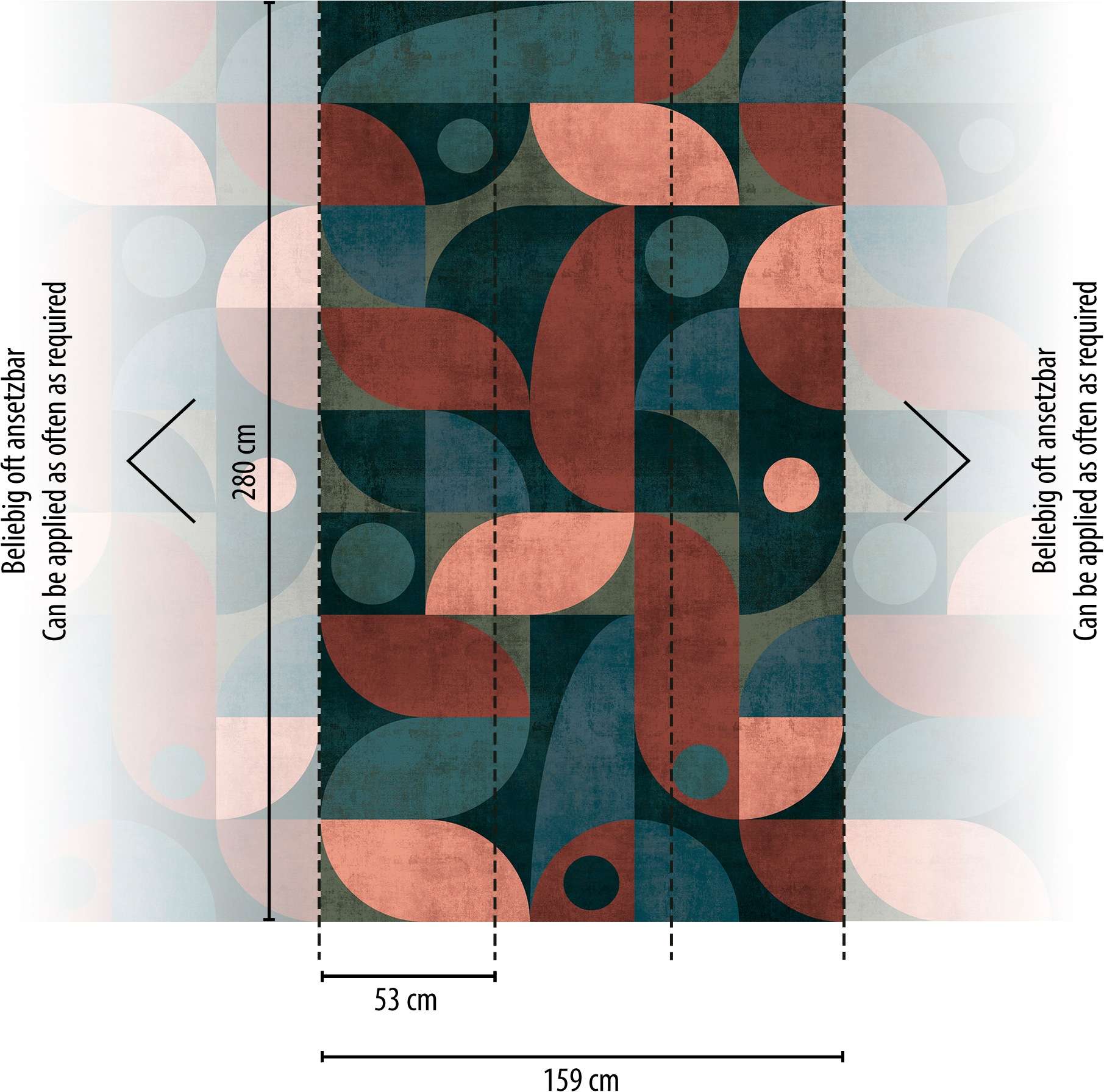 A.S. Création Vliestapete »Moderne Grafik Fototapete« geometrisch leicht strukturiert Vlies-Fototapete geometrisch 3D-Grafik, versch. Farben