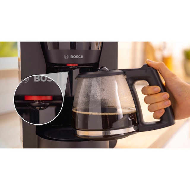BOSCH Filterkaffeemaschine »MyMoment TKA2M113«, 1,25 l Kaffeekanne,  Papierfilter, 1x4, für 10-15 Tassen, Glaskanne, 40min Warmhaltefunktion,  1200 W | BAUR