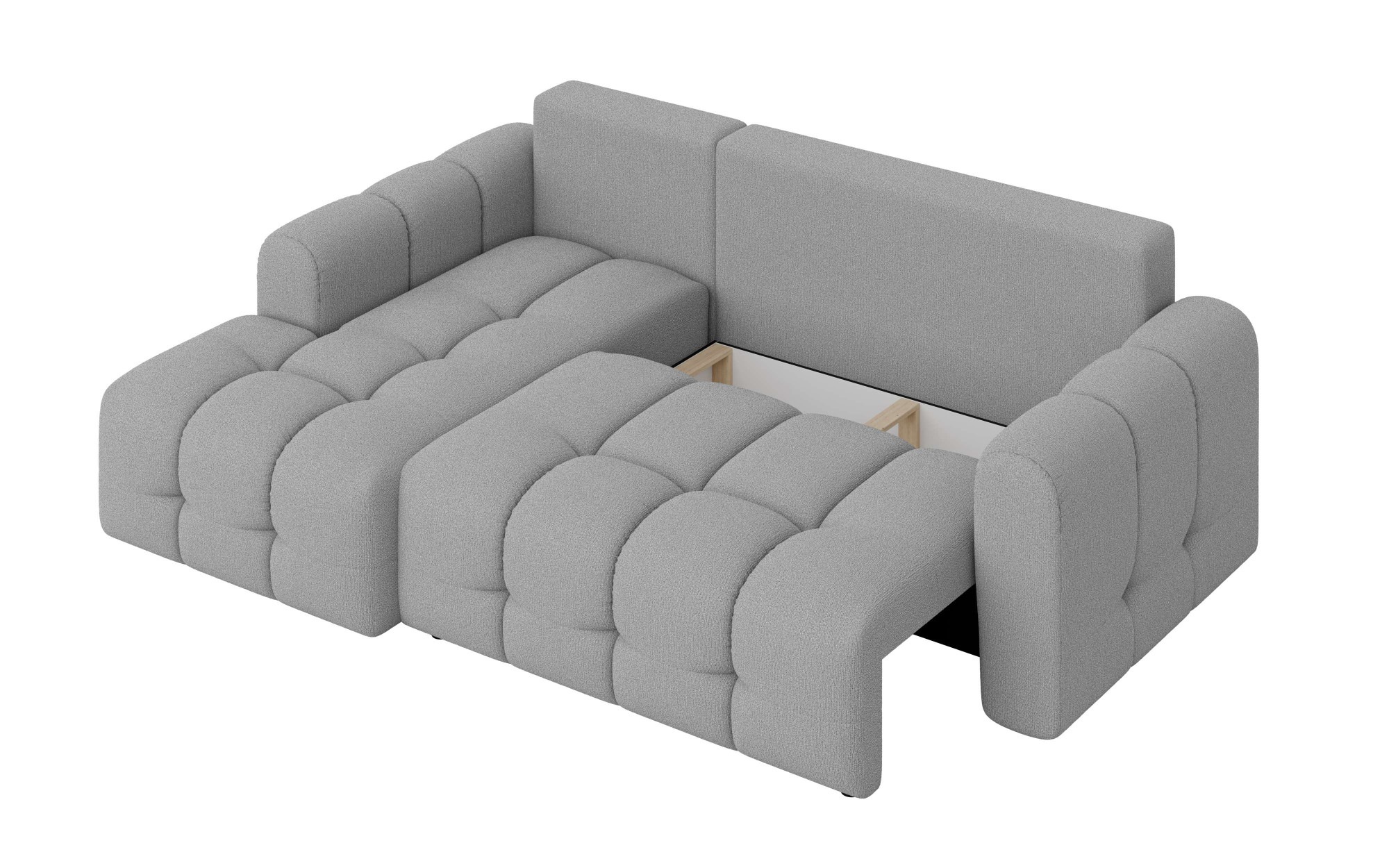INOSIGN Ecksofa »Manilla, wahlweise mit Bettfunktion, B/T/H 265/170/91 cm«, L-Form mit Recamiere rechts/links bestellbar, Wellenunterfederung