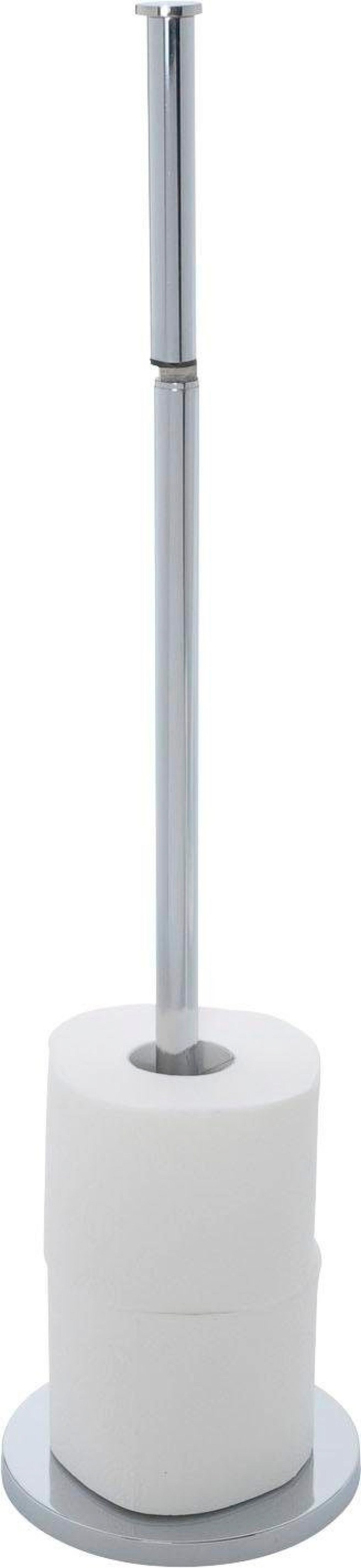 WENKO Toilettenpapierhalter 2 in 1, mit Ersatzrollenhalter, Höhe: 55 cm günstig online kaufen