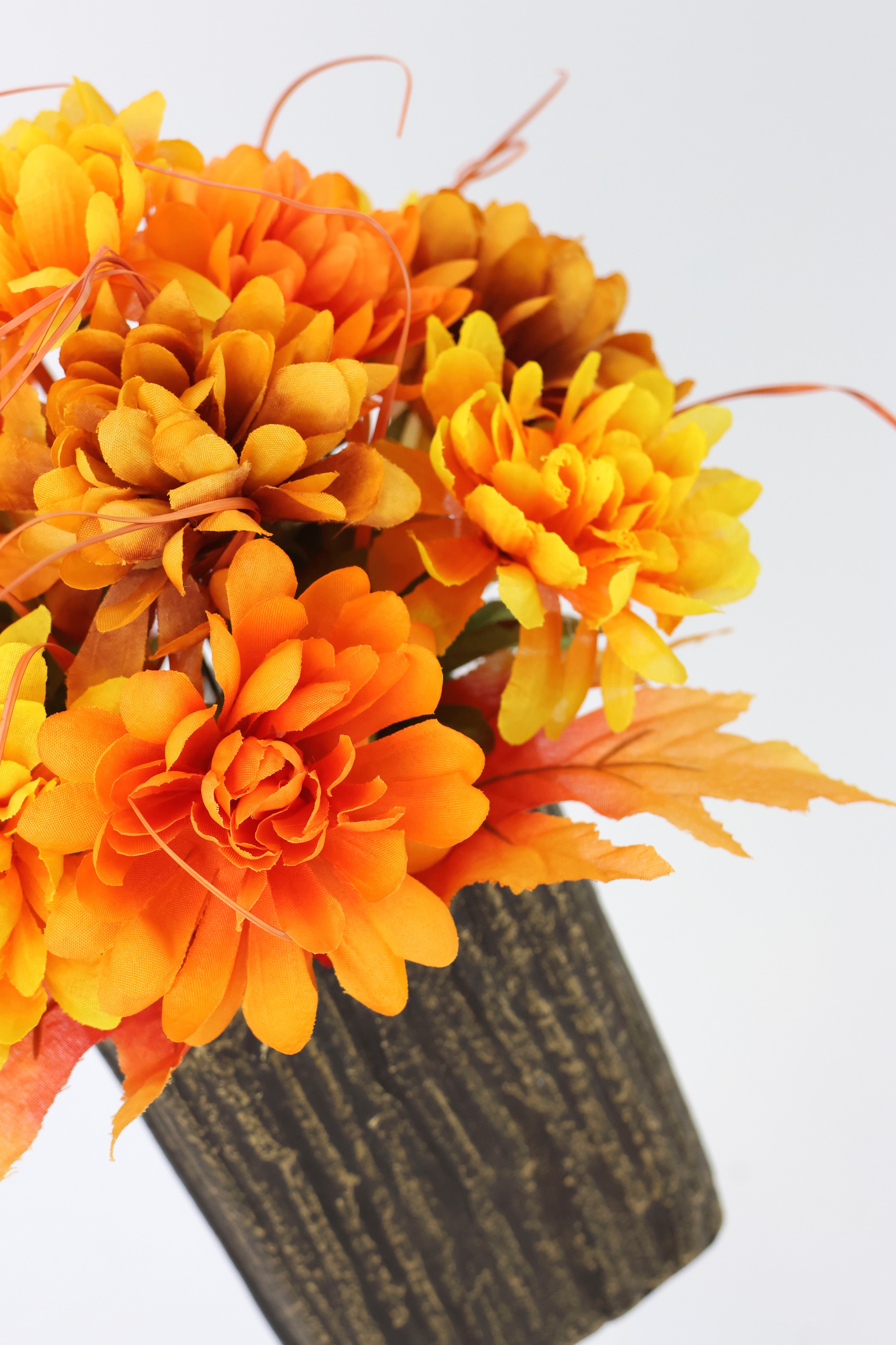 I.GE.A. Herbstliche Blumen Herbstgesteck »Chrysanthemen | Topf«, Kunstblume im Kunstpflanze BAUR