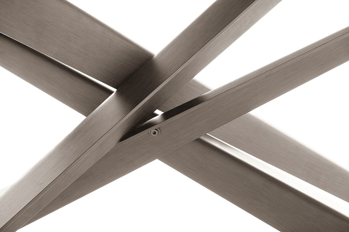 MCA furniture Esstisch »TESERO Auszugtisch 200-300 cm«, (Einzelstück), Keramik,Edelstahl,Marmor-Optik,ausziehbar,belastbar 100kg,10-12 Pers.