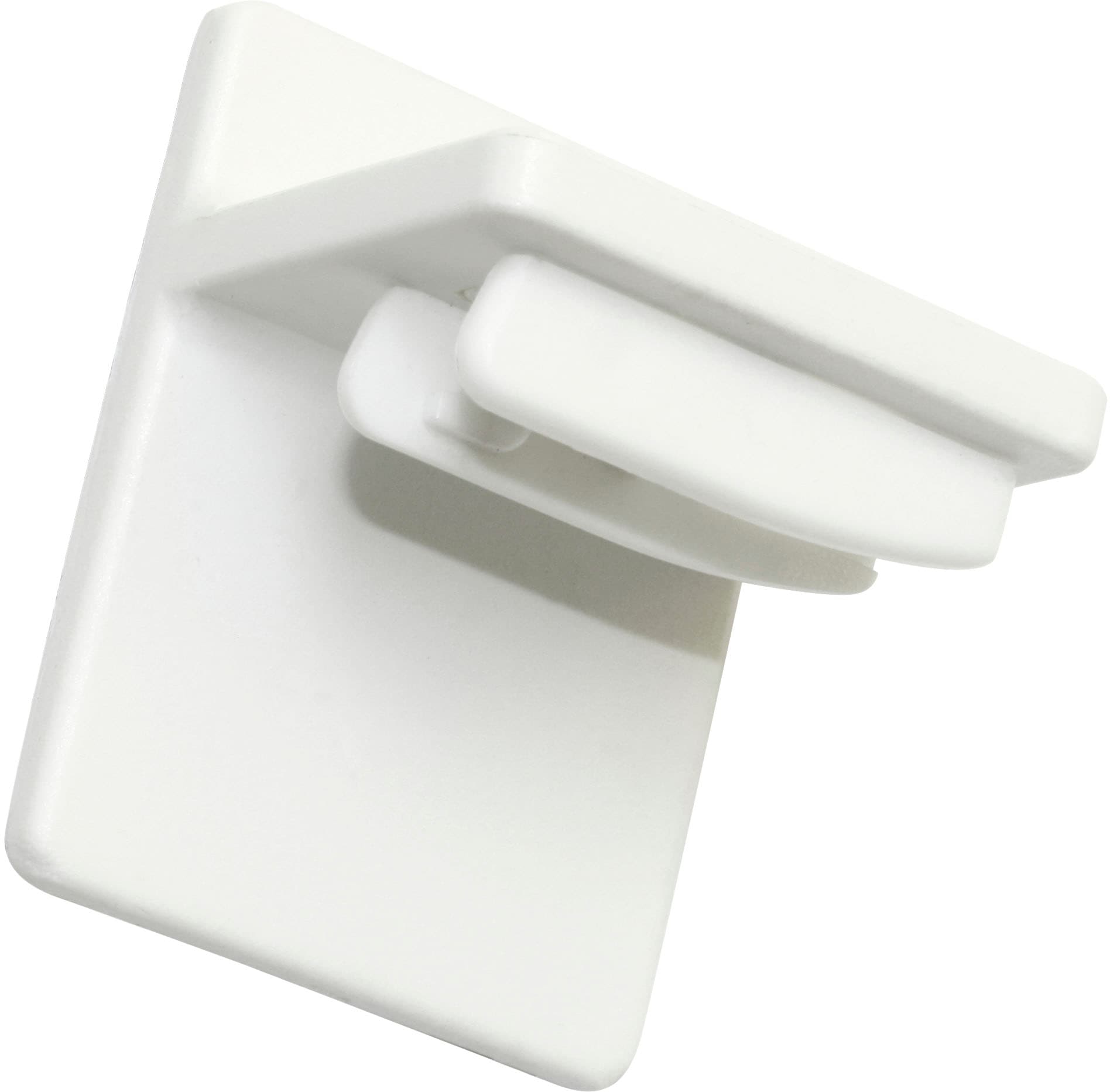 Klebeträger, weiß, SCHÖNER WOHNEN-KOLLEKTION, Kunststoff, Sichtschutzbefestigungen, Serie "Schöner Wohnen Plissees", als alternative ohne Bohren