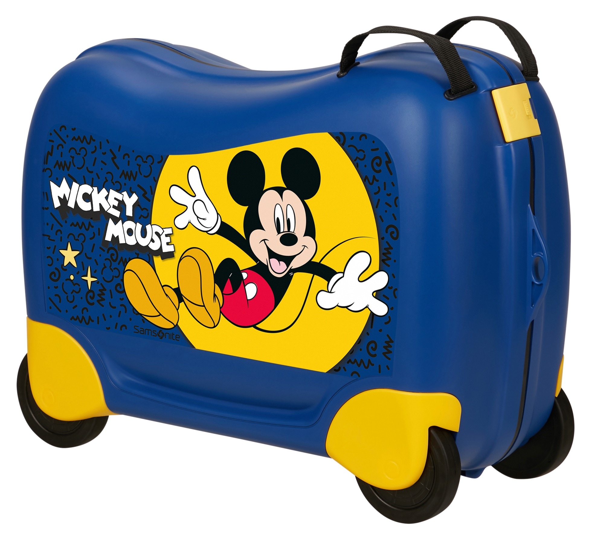 Samsonite Kinderkoffer "DREAM2GO DISNEY, MICKEY HAPPY" 30 l 4 Rollen aus Polypropylen, mit Haltegurt, mit Kreuzspannbändern im Hauptfach