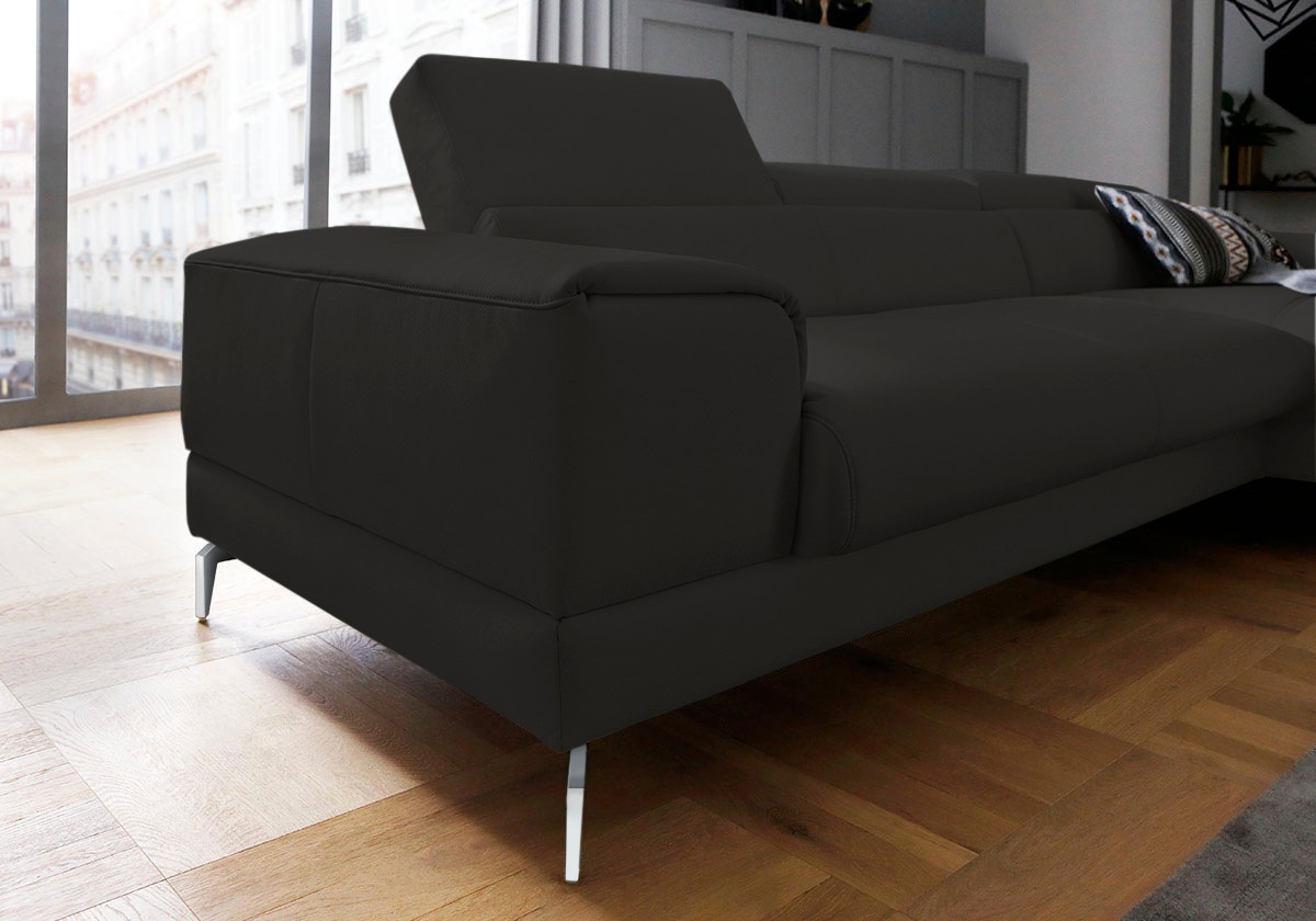 Thumbnail - W.SCHILLIG Ecksofa "piedroo, Designsofa mit tollem Sitzkomfort, bequem und elegant, L-Form", Kopfteilverstellung, wahlwe...