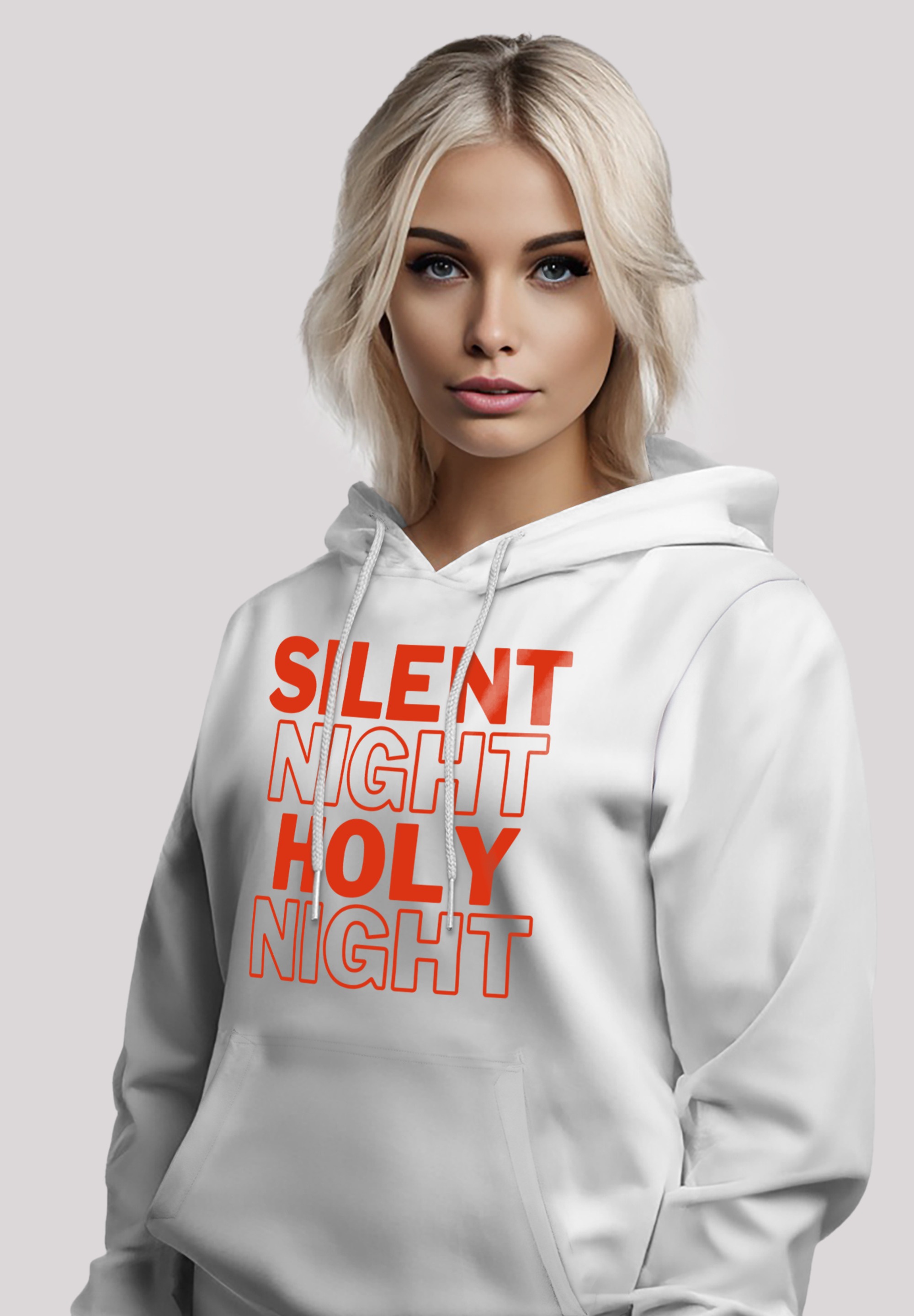 F4NT4STIC Kapuzenpullover »Weihnachten silent night holy night«, Premium Qualität, Weihnachten, Geschenk