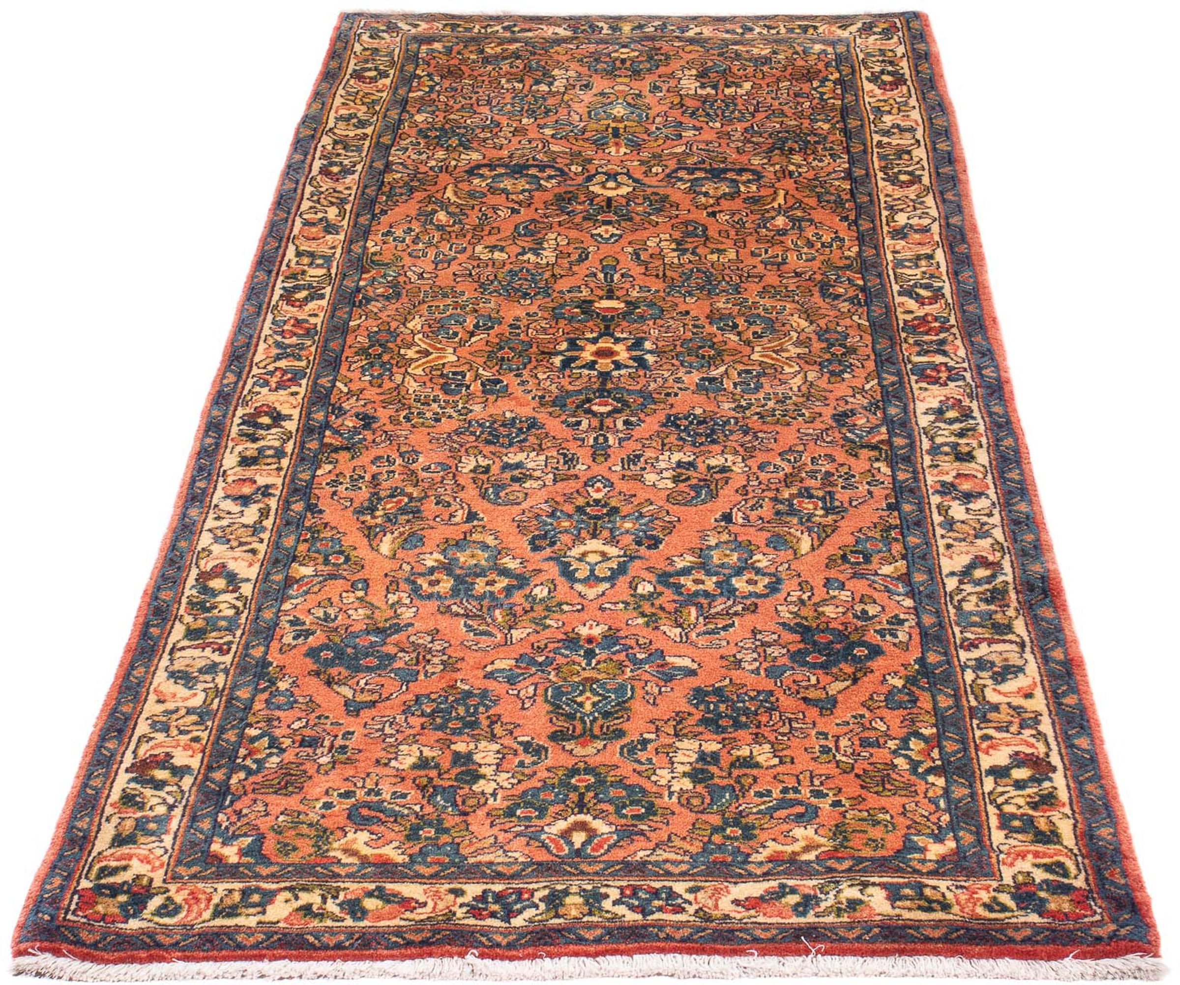 morgenland Orientteppich "Perser - Classic - 191 x 81 cm - hellrot", rechteckig, 10 mm Höhe, Wohnzimmer, Handgeknüpft, E