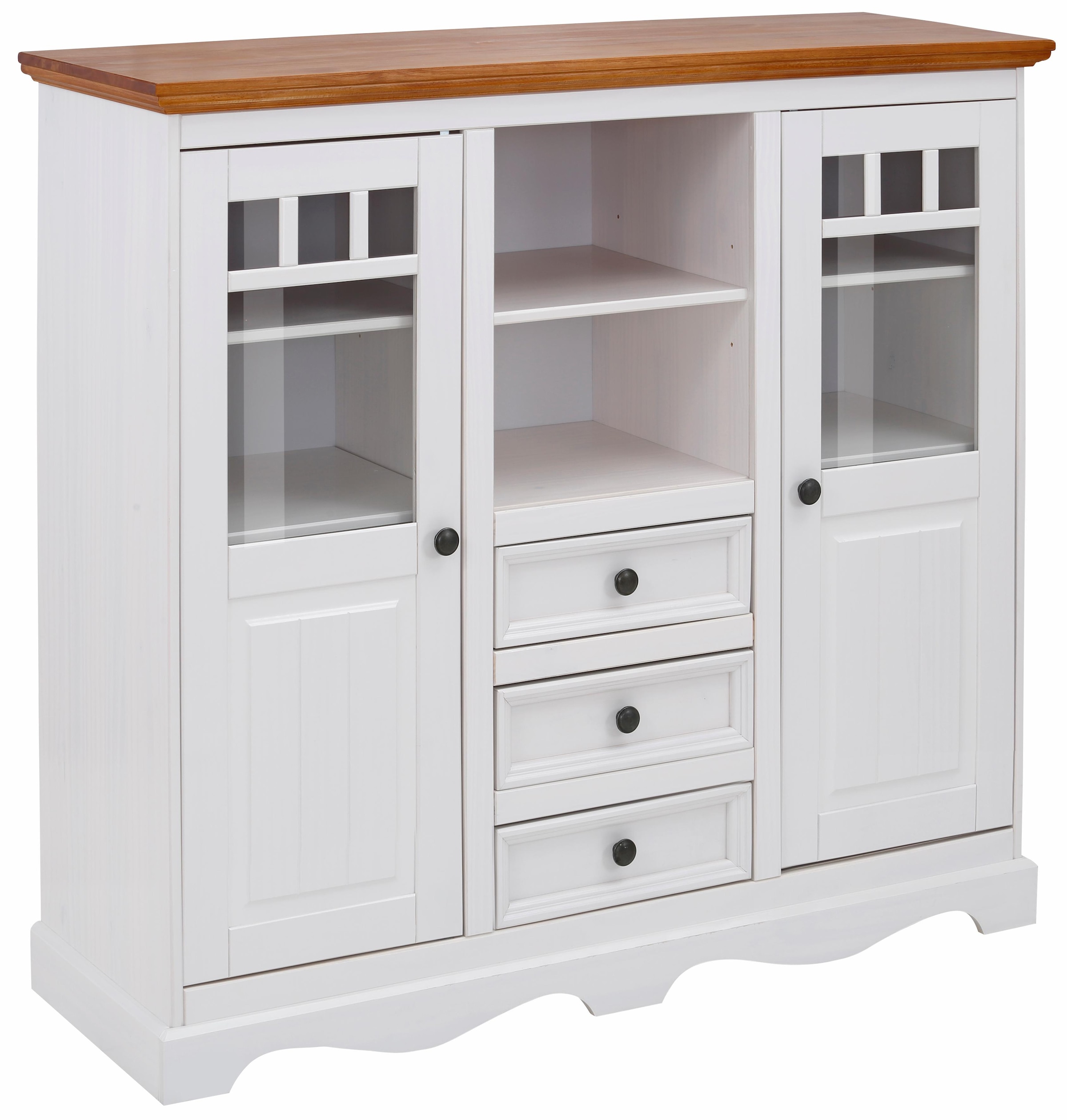 Home affaire Highboard »Melissa«, Vitrine, Breite 132 cm
