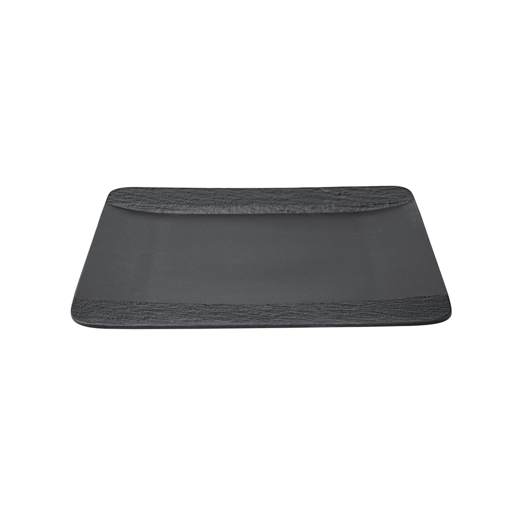 Villeroy & Boch Speiseteller »Speiseteller quadratisch Manufacture Rock 28 x 28 cm 6er Set schwarz«