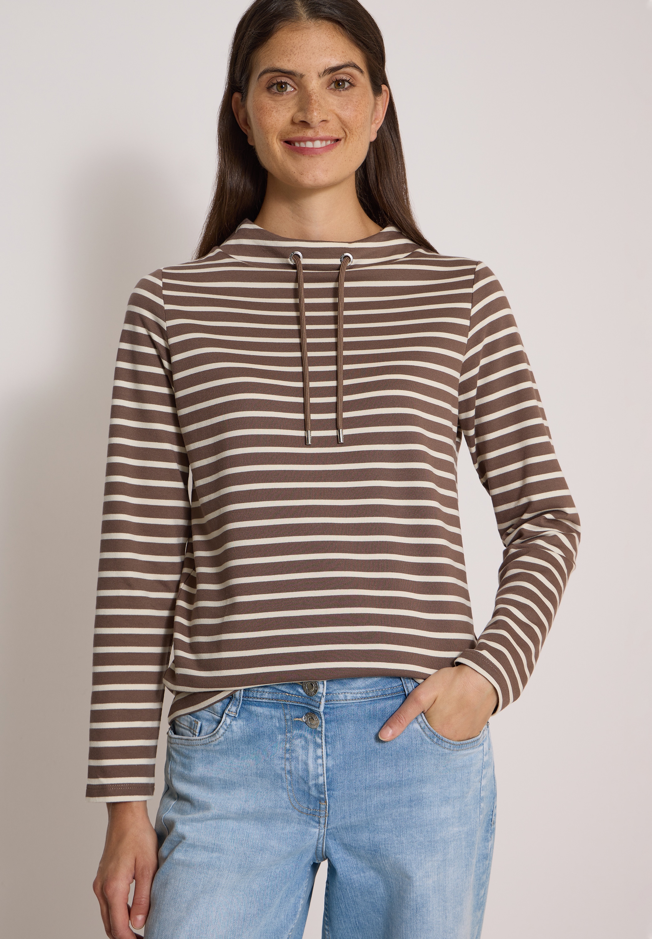 Cecil Langarmshirt im Streifendesign