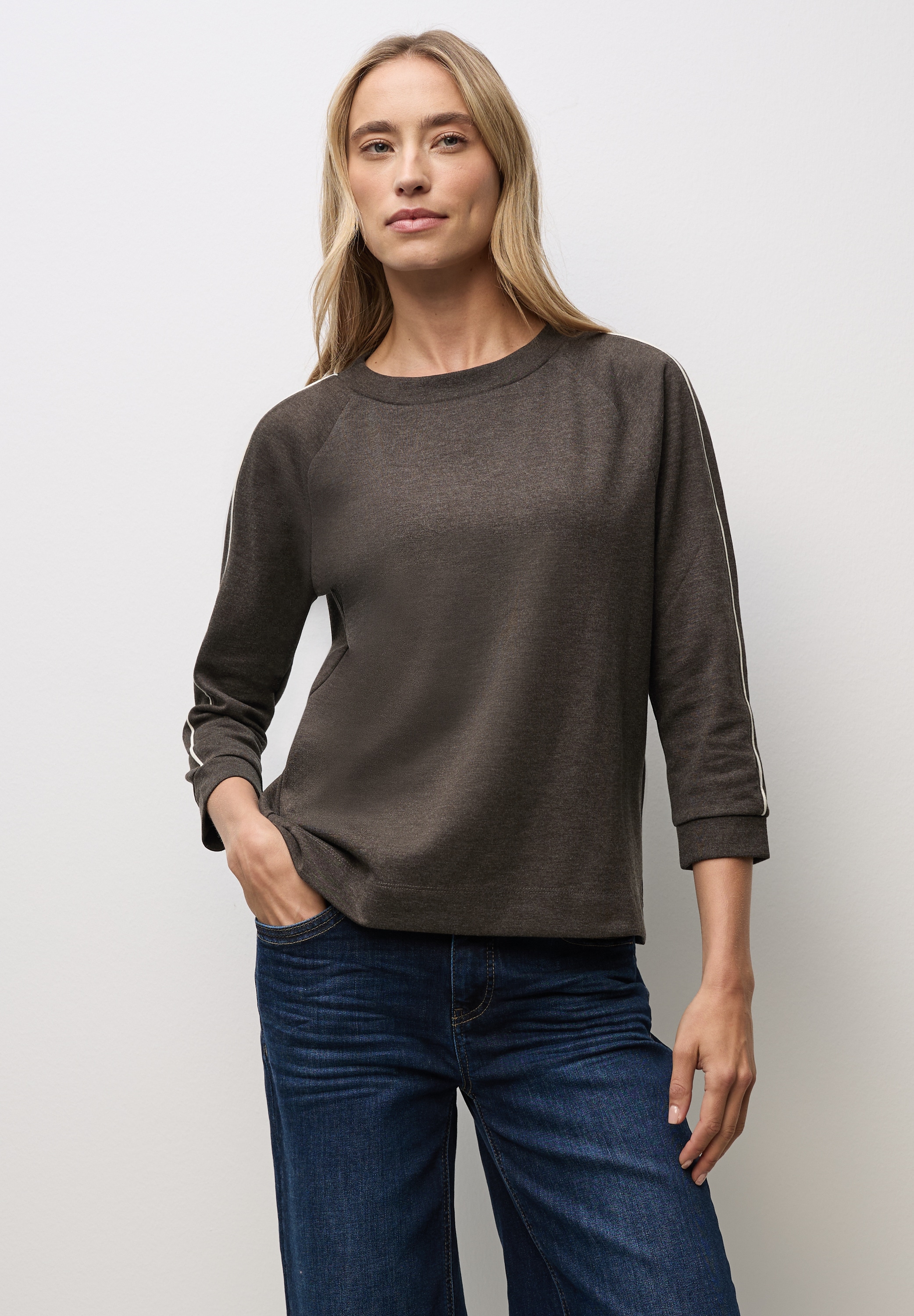 STREET ONE 3/4-Arm-Shirt mit U-Boot-Ausschnitt günstig online kaufen