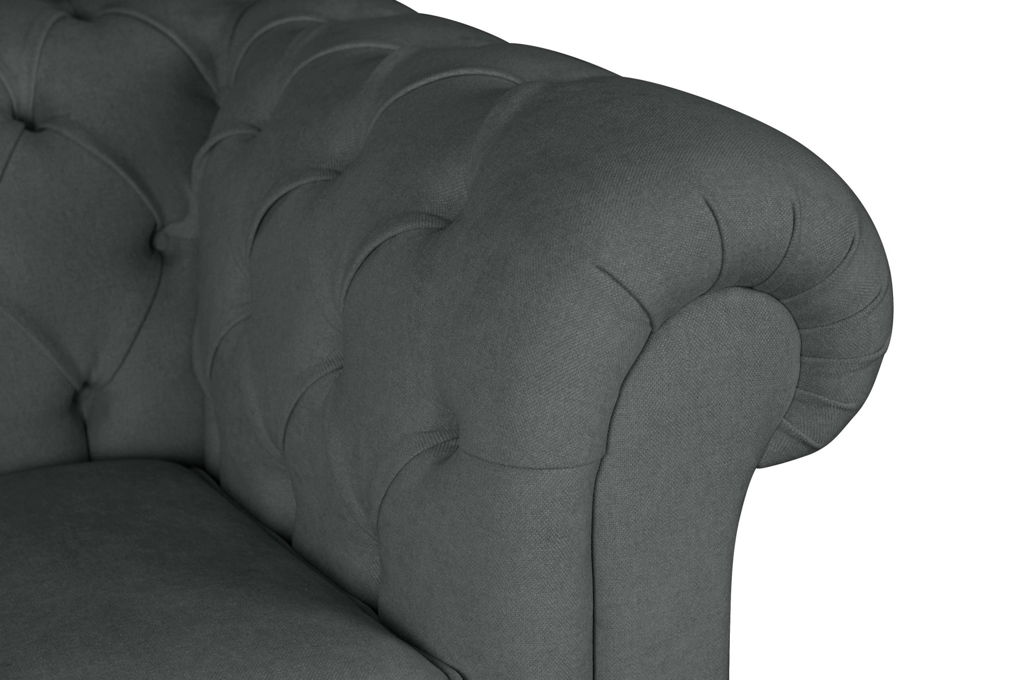 Home affaire 3-Sitzer »CHARENTE, optionale Schlafsofa, Chesterfield-Sofa, Bettfunktion«, mit edler Knopfheftung und typischen Armlehnen, B/T/H 198/89/74 cm