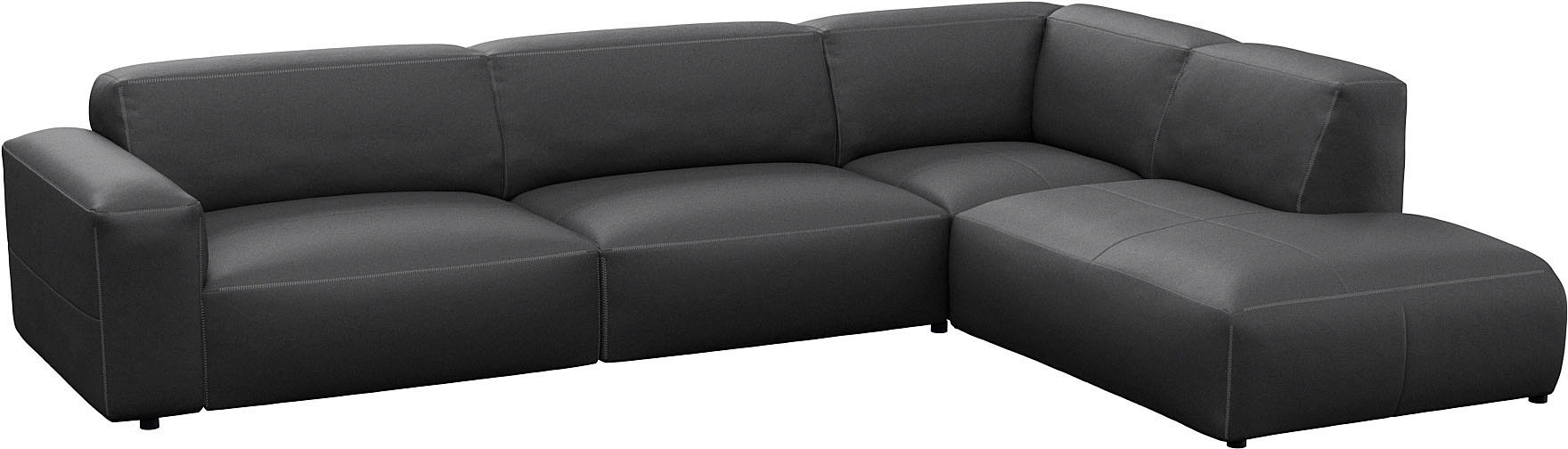 FLEXLUX Ecksofa "Lucera, super bequem durch hochwertigen Sitzaufbau mit Kal günstig online kaufen
