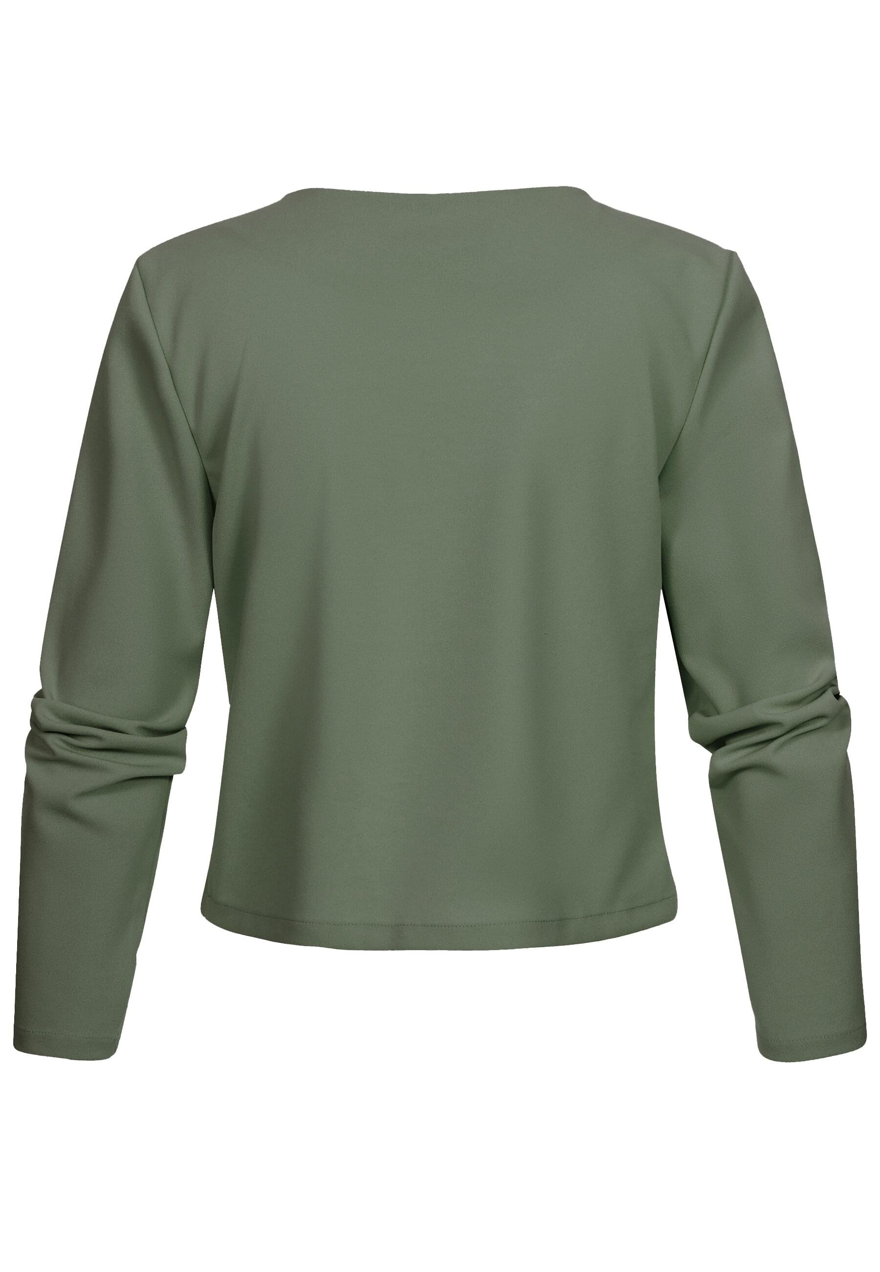 CLOUD 5IVE Strickjacke "CLOUD 5IVE Short Blazer wit Zip-Pockets" günstig online kaufen