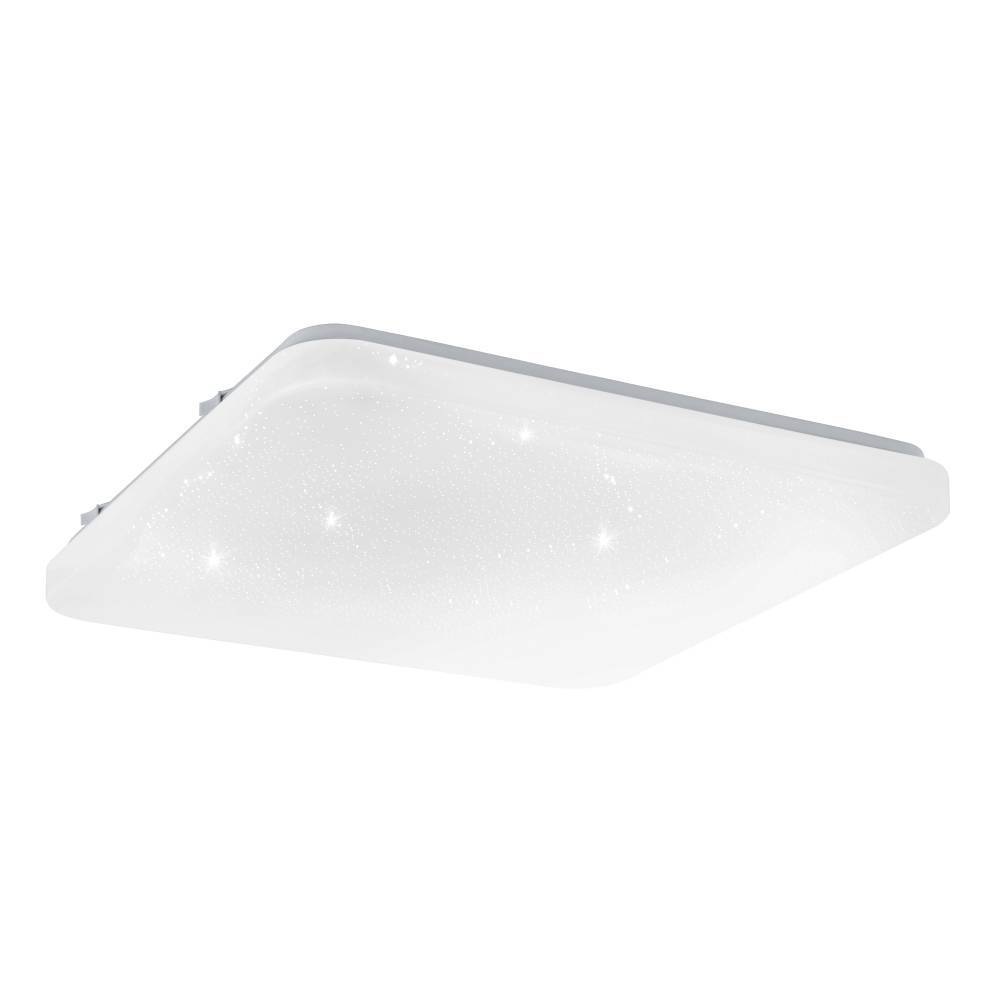 EGLO LED Deckenleuchte »FRANIA-S Deckenlampe, weiß, Kristalleffekt, geringe Aufbauhöhe«, 1 flammig, Leuchtmittel LED-Board | LED fest integriert, Sternenhimmel Deckenleuchte, Kristall-Effekt, neutralweiß, IP20