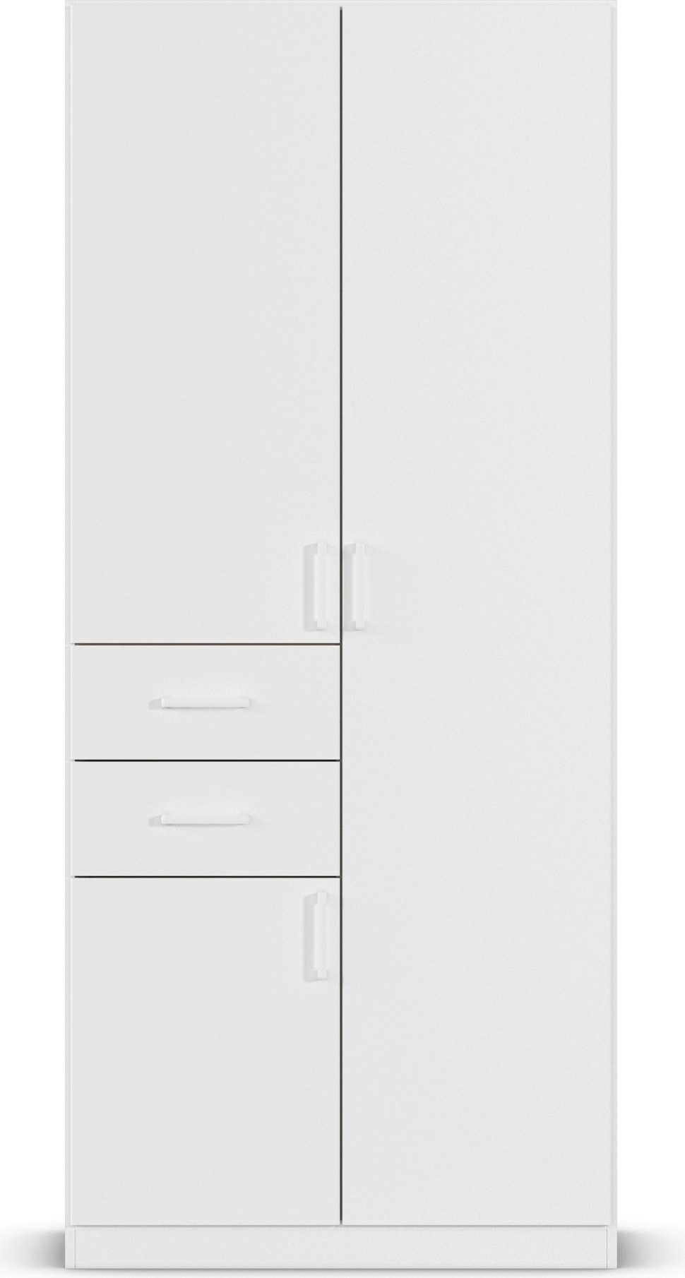 rauch Drehtürenschrank »Kleiderschrank Schrank Garderobe MAIKA mit Dekor-Front«, 2 Schubladen, in verschiedenen Breiten, Höhen, Farben, MADE IN GERMANY