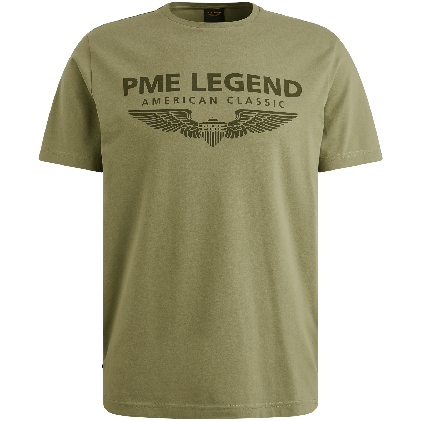 PME LEGEND T-Shirt, eingefasster Rundhalsausschnitt mit Rollkante