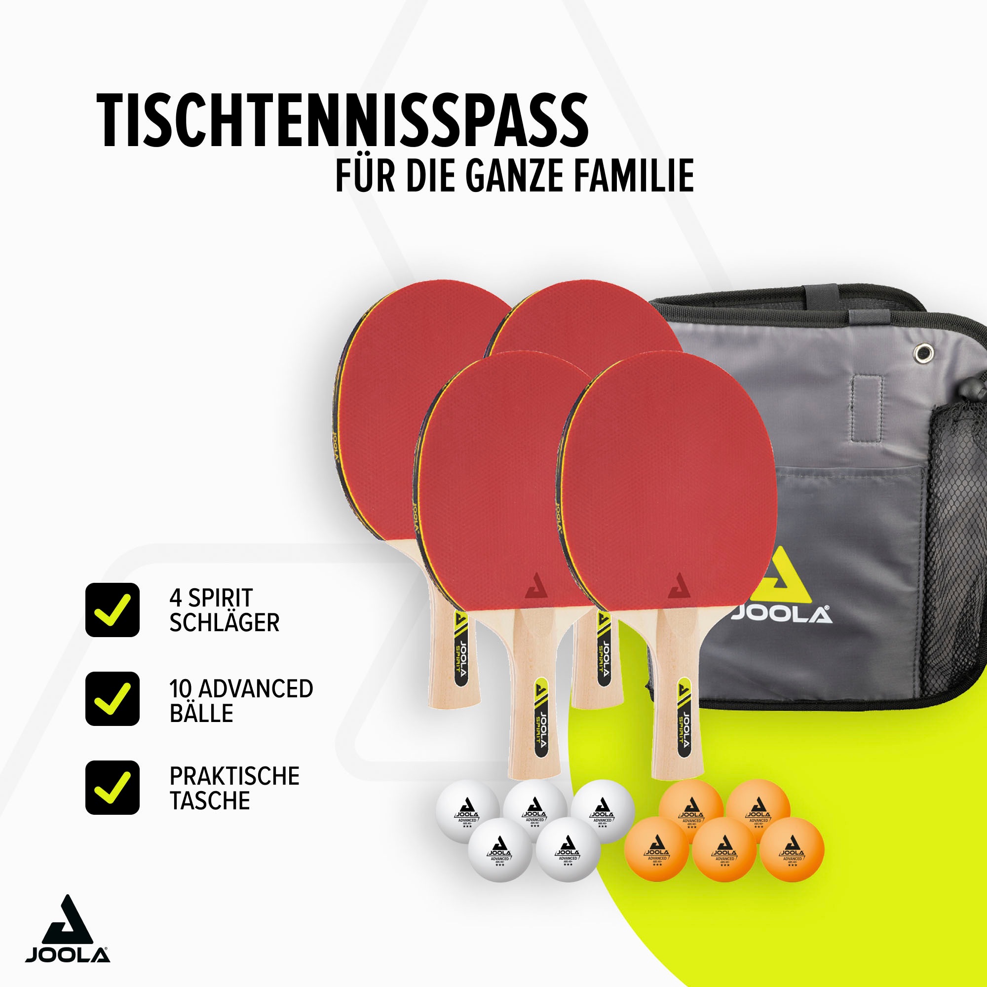 Joola Tischtennisschläger »Family Set«, (Set)