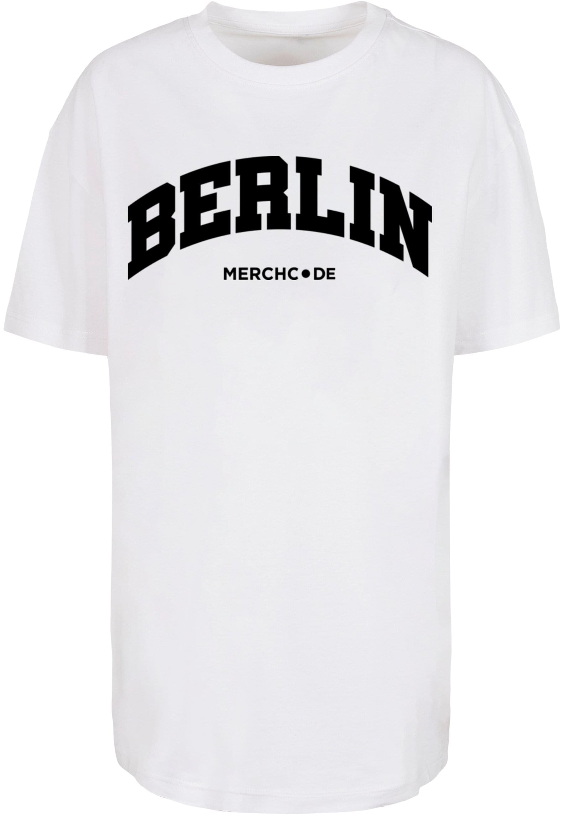 Merchcode T-Shirt "Merchcode Damen Ladies Berlin Wording - Oversized Boyfri günstig online kaufen