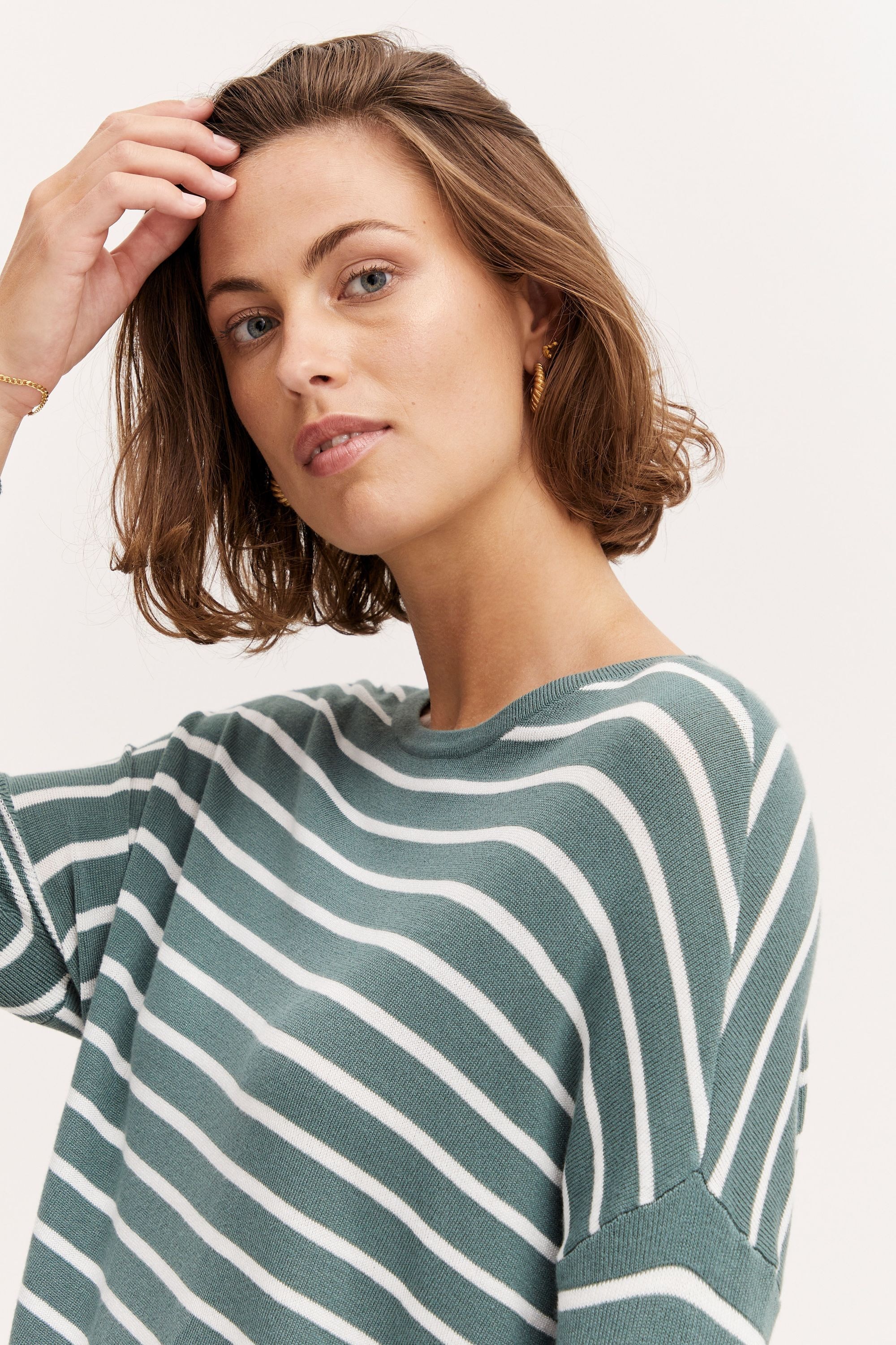 fransa Strickfleece-Pullover »Strickpullover FRBlume«