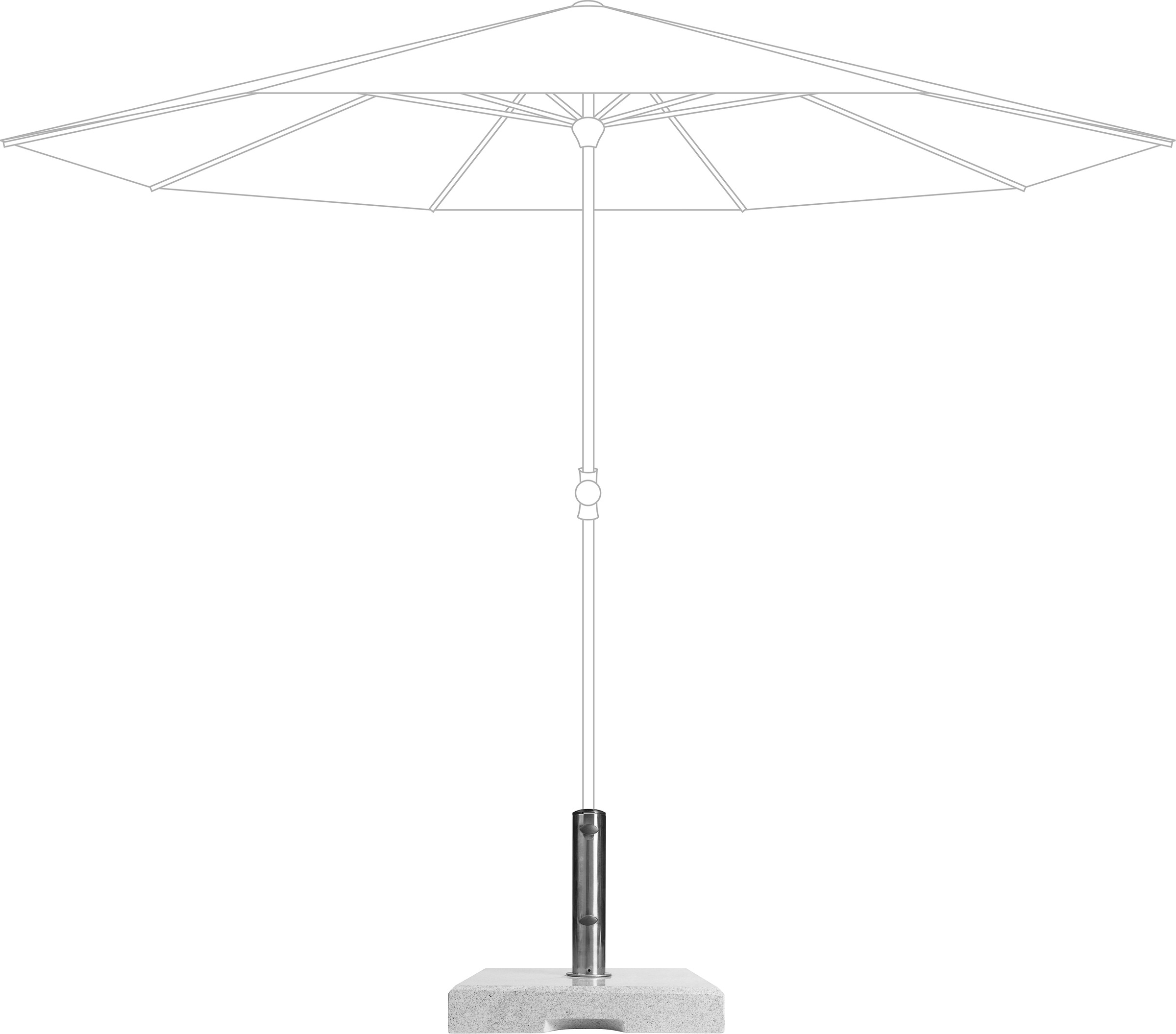 doppler® Schirmhalter, (1 tlg.), für Sonnenschirme bis ca. 250 cm
