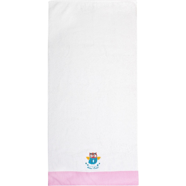 ADELHEID Handtücher »Kleine Eule Handtuch«, (2 St.), mit Bordüre und  Stickerei kaufen | BAUR