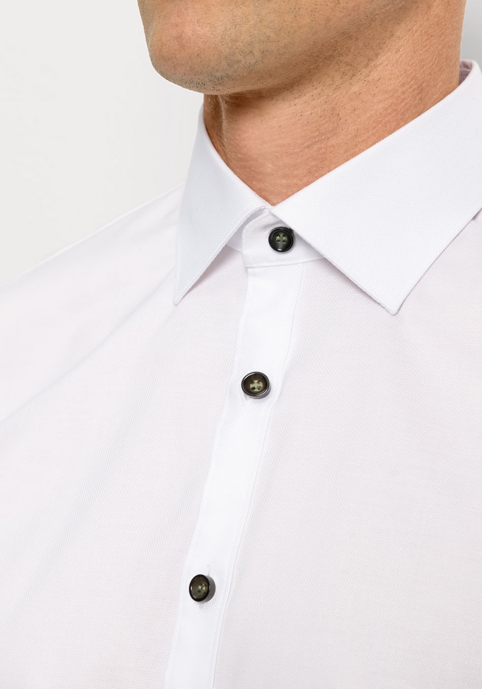 OLYMP Businesshemd »No. Six super slim«, mit feiner Faux-Uni-Struktur
