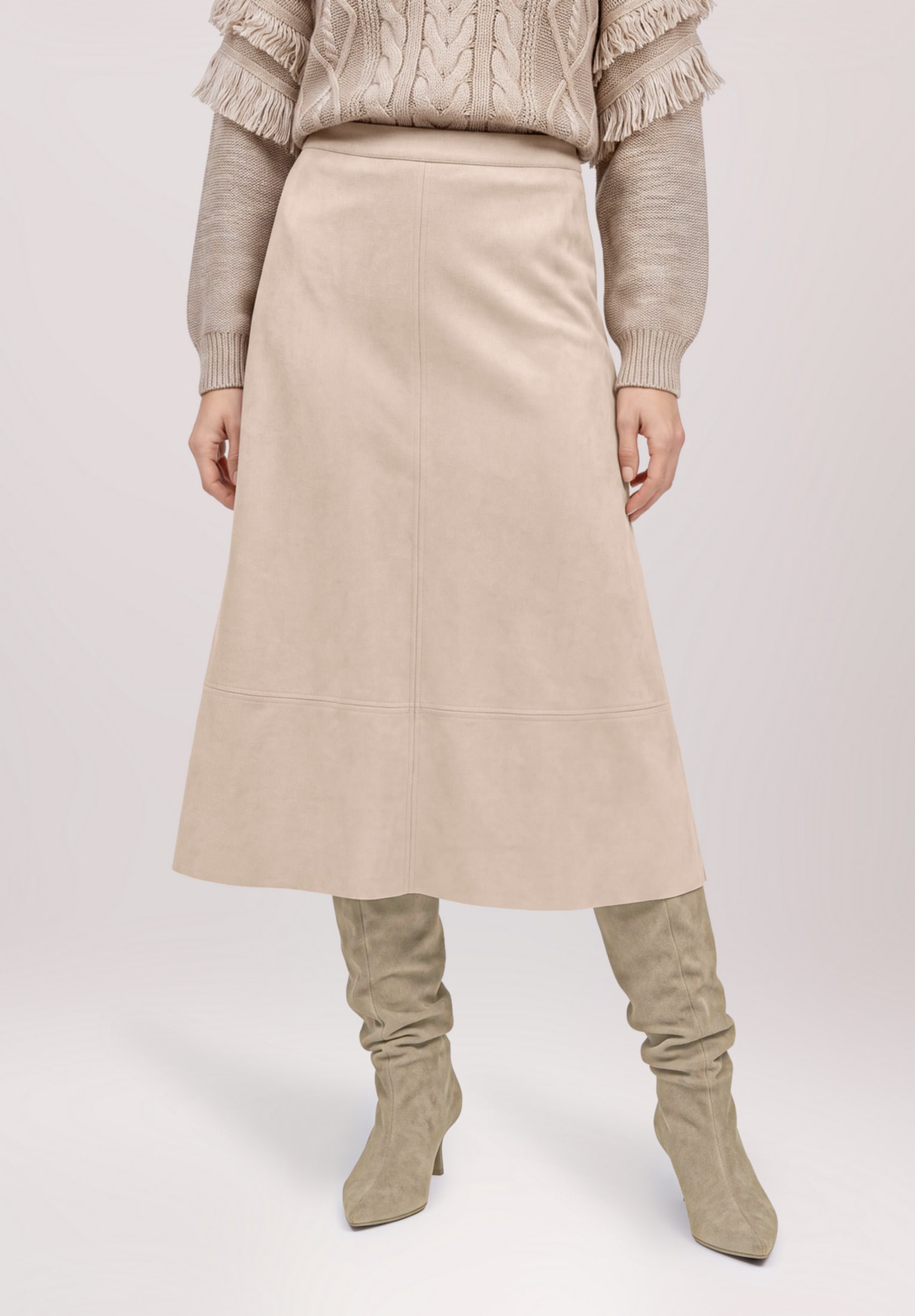Betty&Co Midirock »Damen mit Eingrifftaschen«