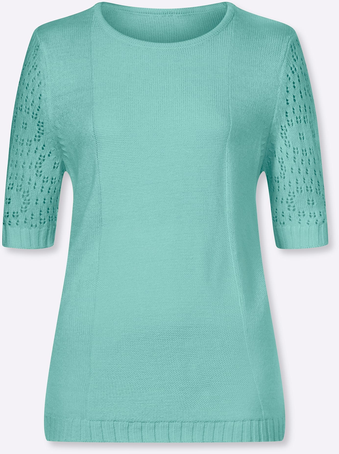 Classic Basics Women's Short Sleeve Sweater Mint 56 2