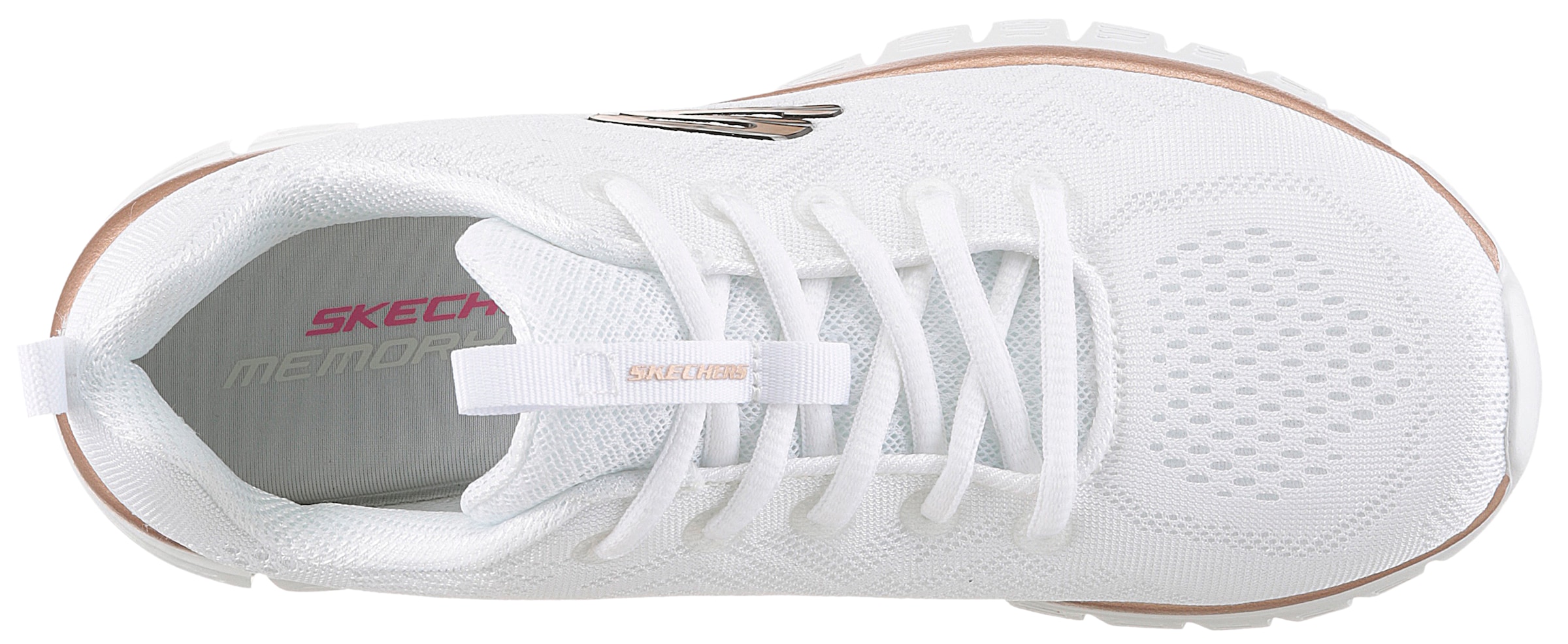 Skechers Sneaker »Graceful - Get Connected«, Freizeitschuh, Halbschuh, Schnürschuh mit Memory Foam